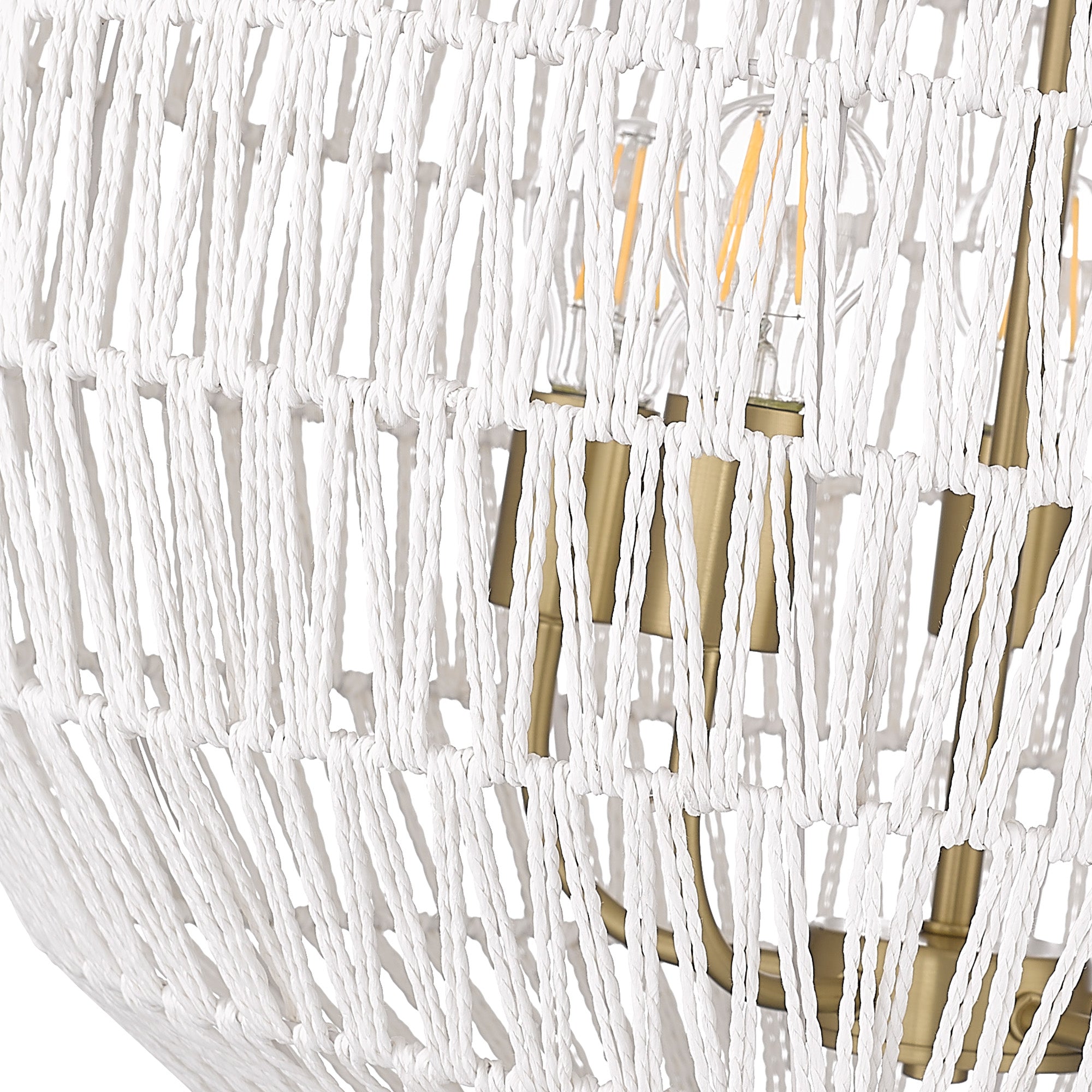 Golden Lighting Florence 5-light Pendant in Brushed Champagne Brass - - Golden Lighting