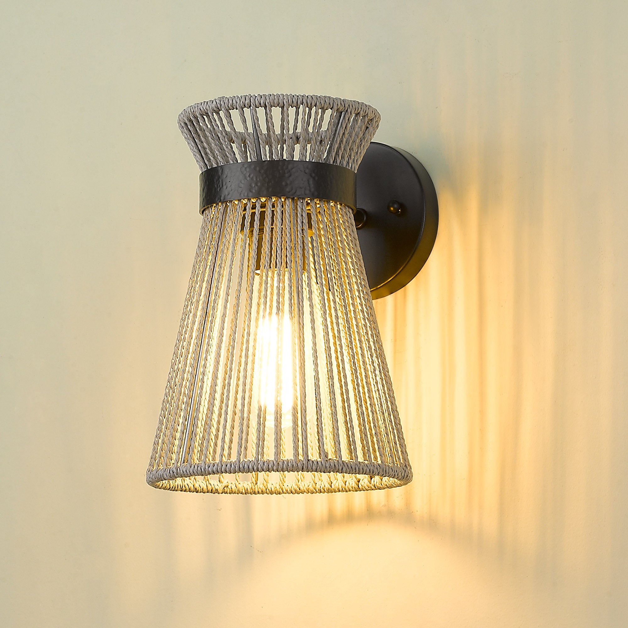 Golden Lighting Avon 1-light Wall Sconce in Matte Black - - Golden Lighting