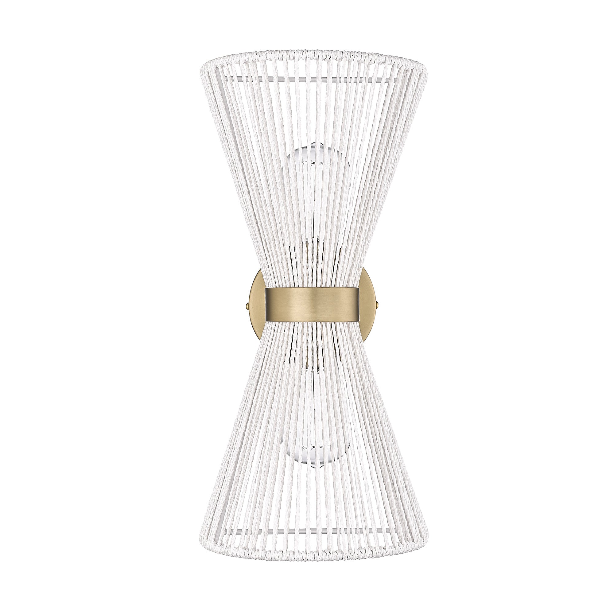 Golden Lighting Avon 2-light Wall Sconce in Brushed Champagne Brass