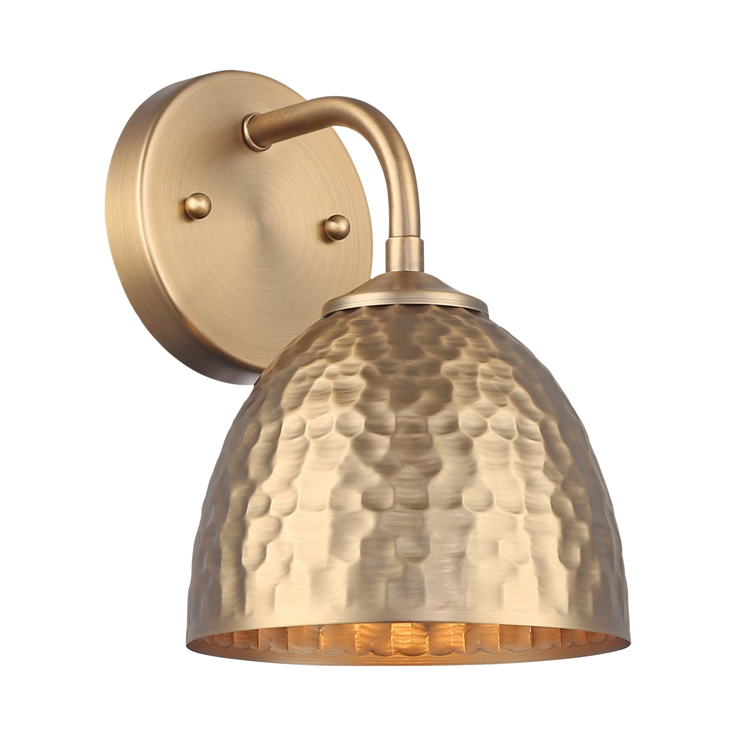 Shepard 1-light Wall Sconce in Modern Brass - - Golden Lighting