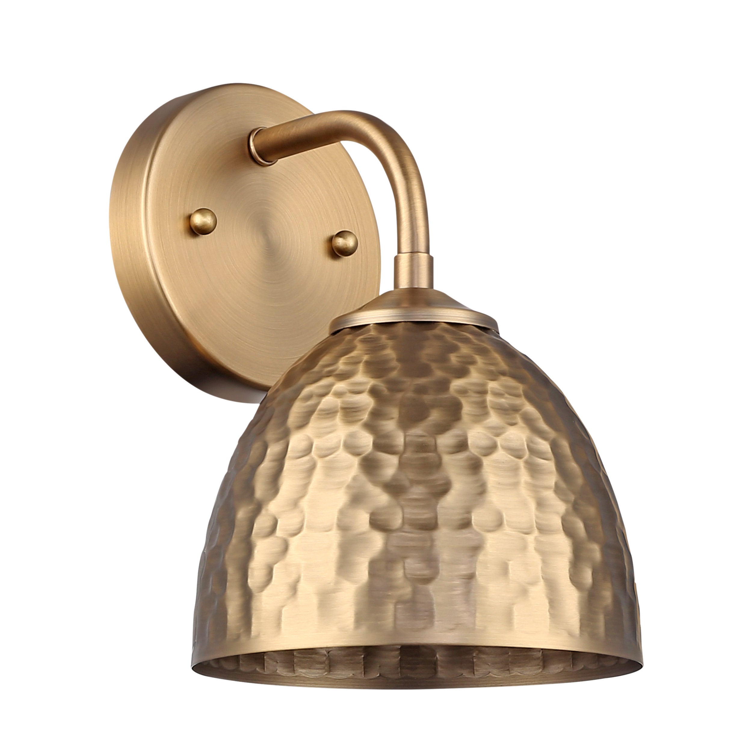Shepard 1-Light Wall Sconce in Modern Brass with Modern Brass - Default Title - Golden Lighting