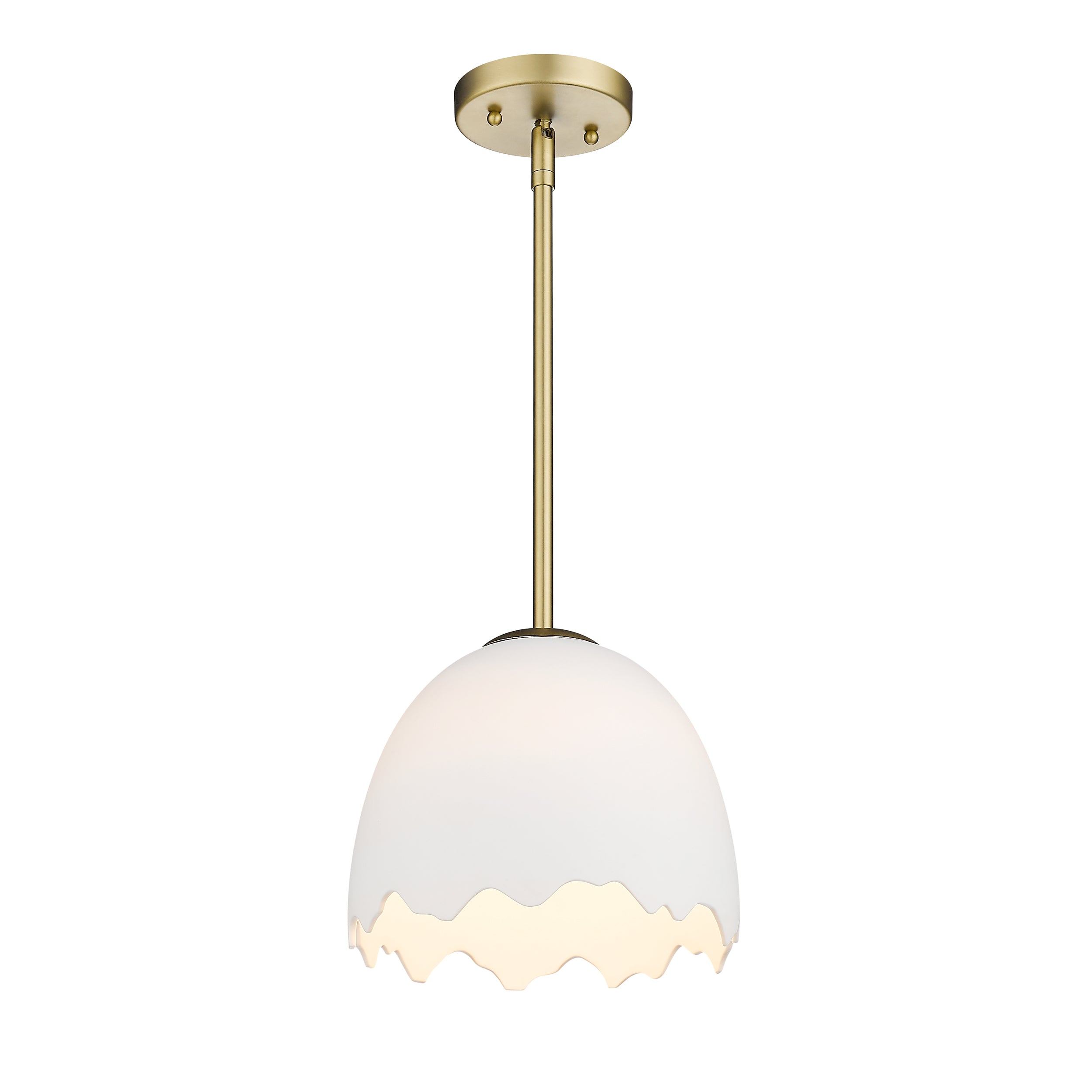Brinkley 1-light Pendant in Brushed Champagne Brass