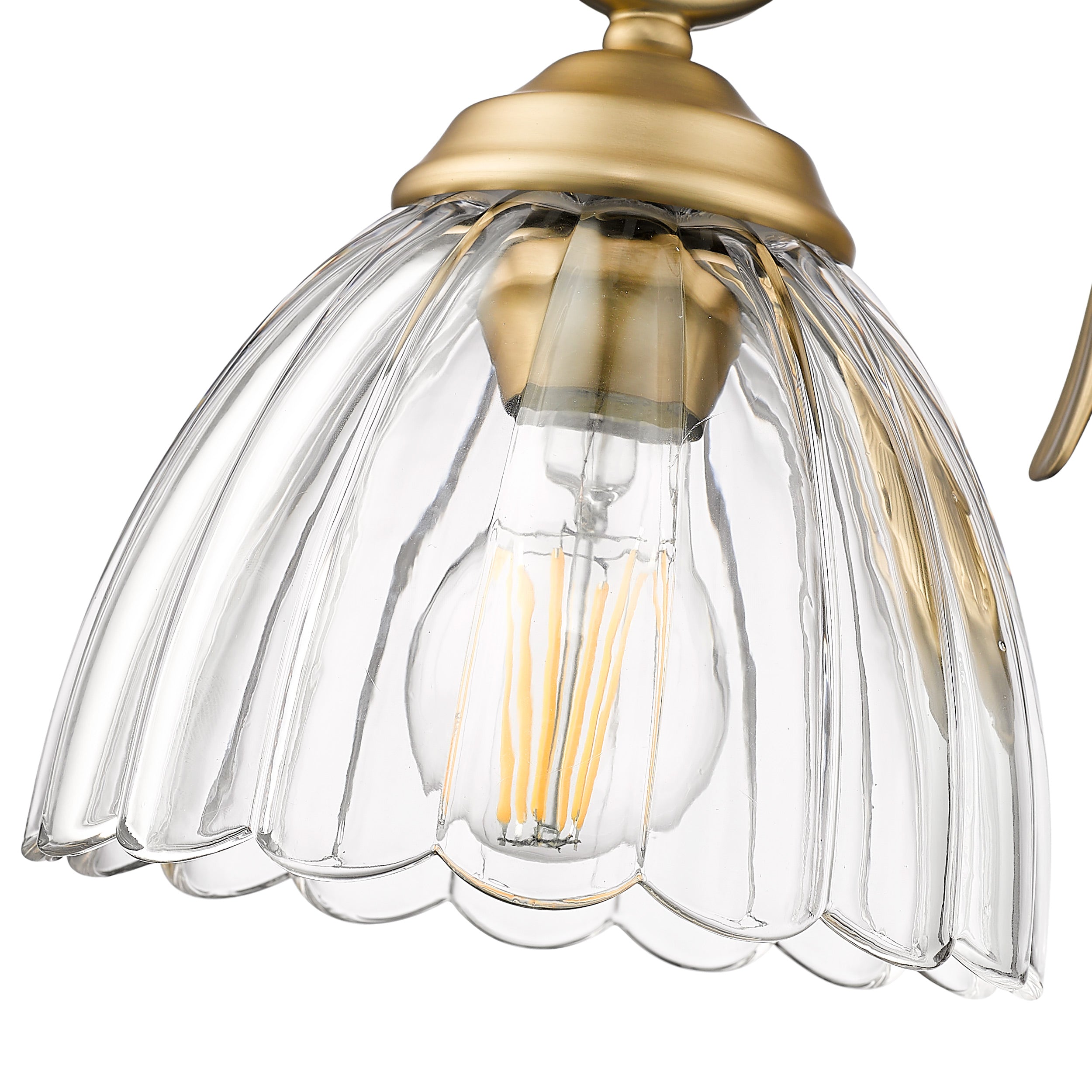 Golden Lighting Audra 1-light Wall Sconce in Brushed Champagne Brass - - Golden Lighting