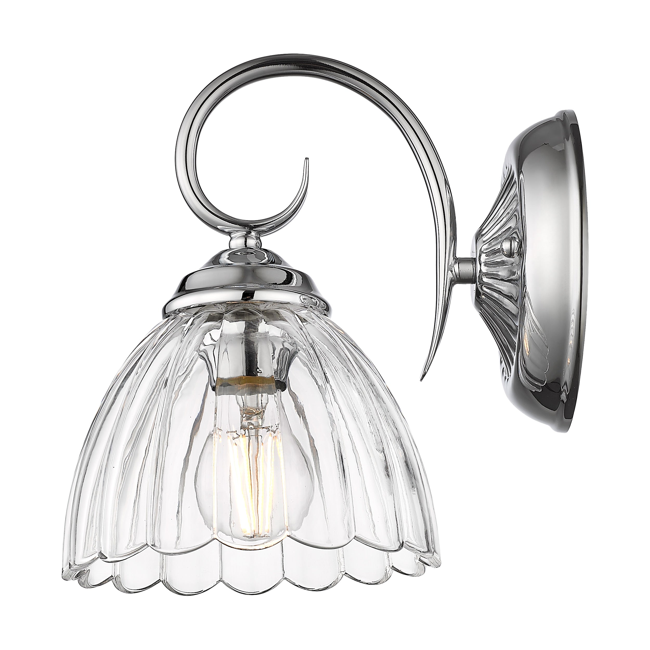 Golden Lighting Audra 1-light Wall Sconce in Chrome - - Golden Lighting