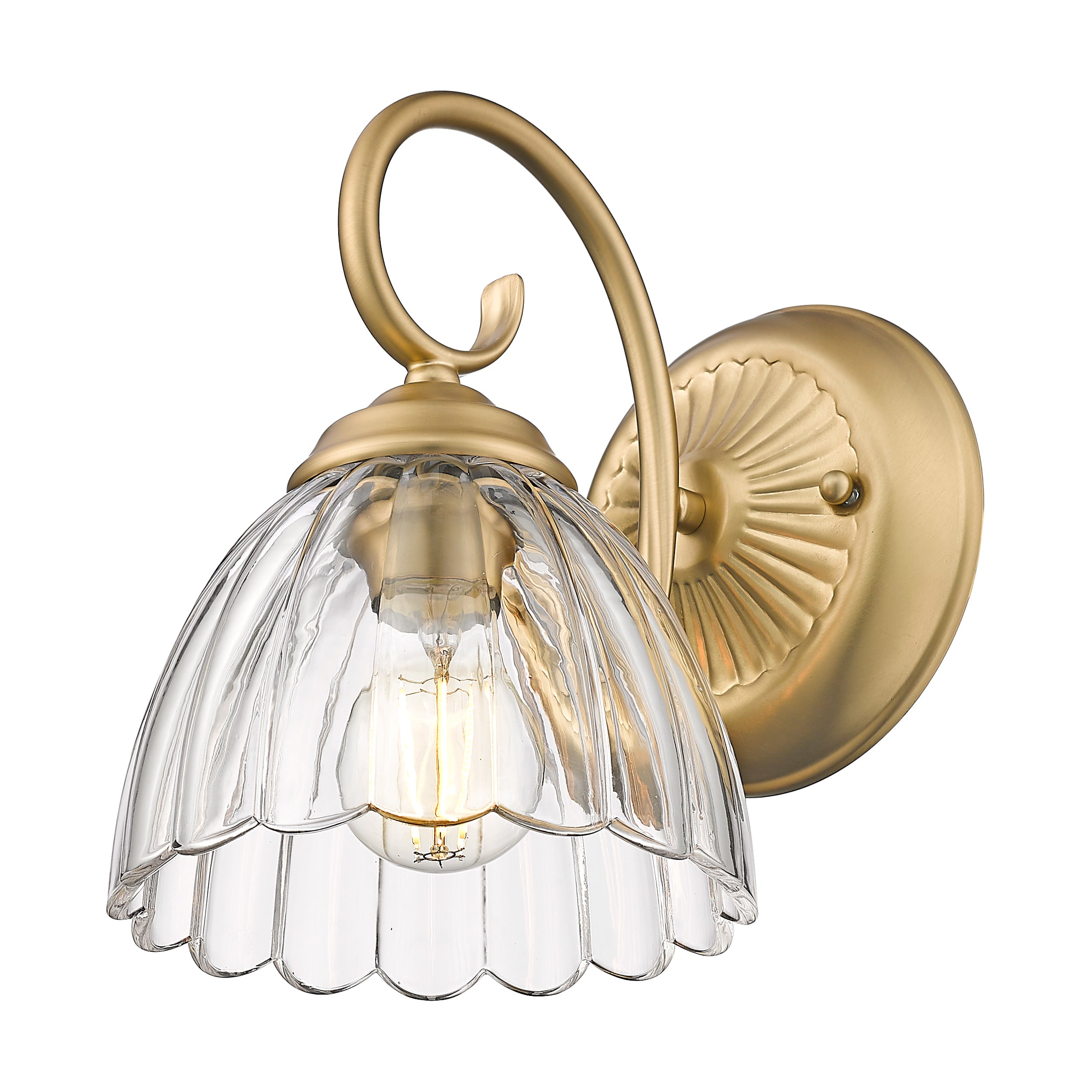 Golden Lighting Audra 1-light Wall Sconce in Brushed Champagne Brass