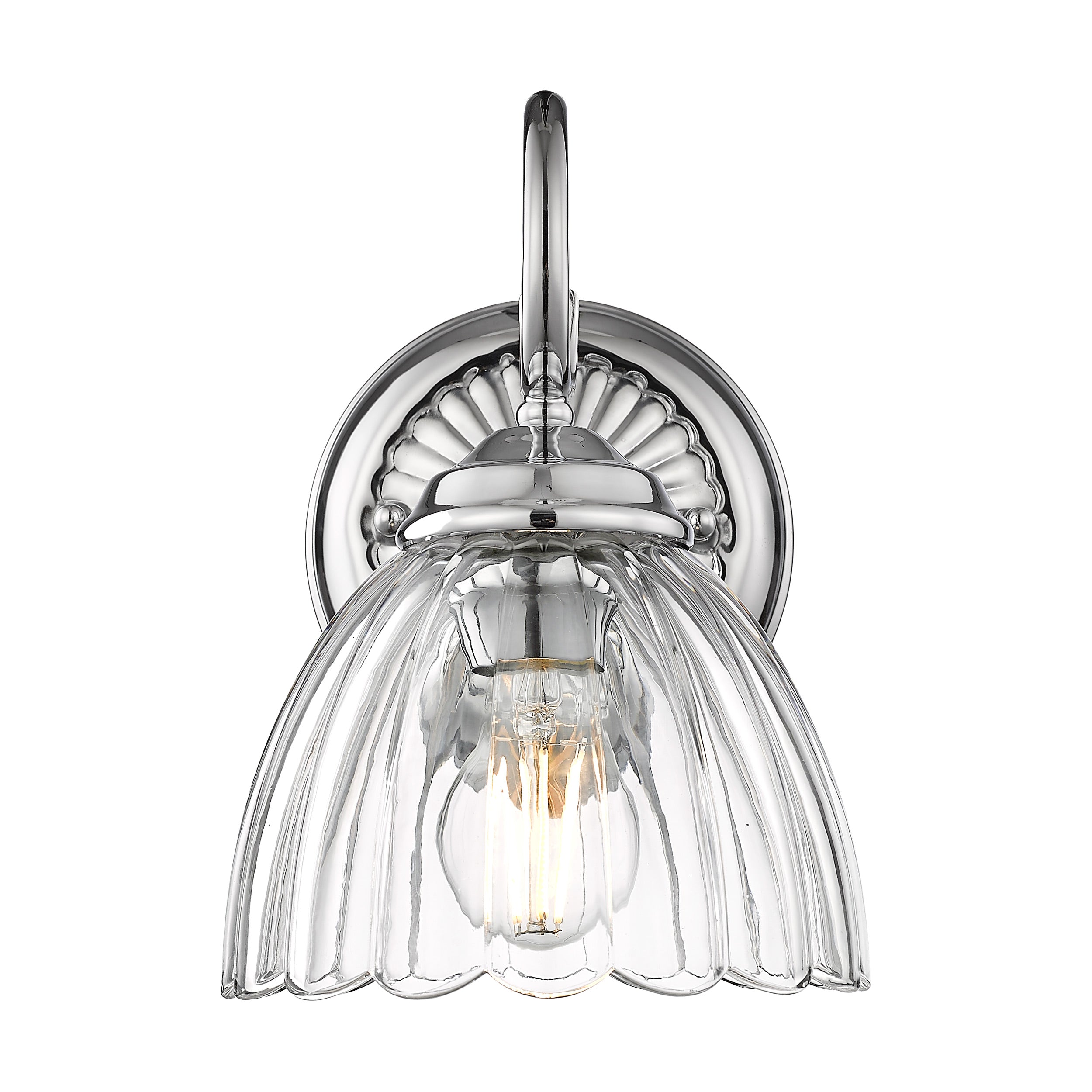Golden Lighting Audra 1-light Wall Sconce in Chrome