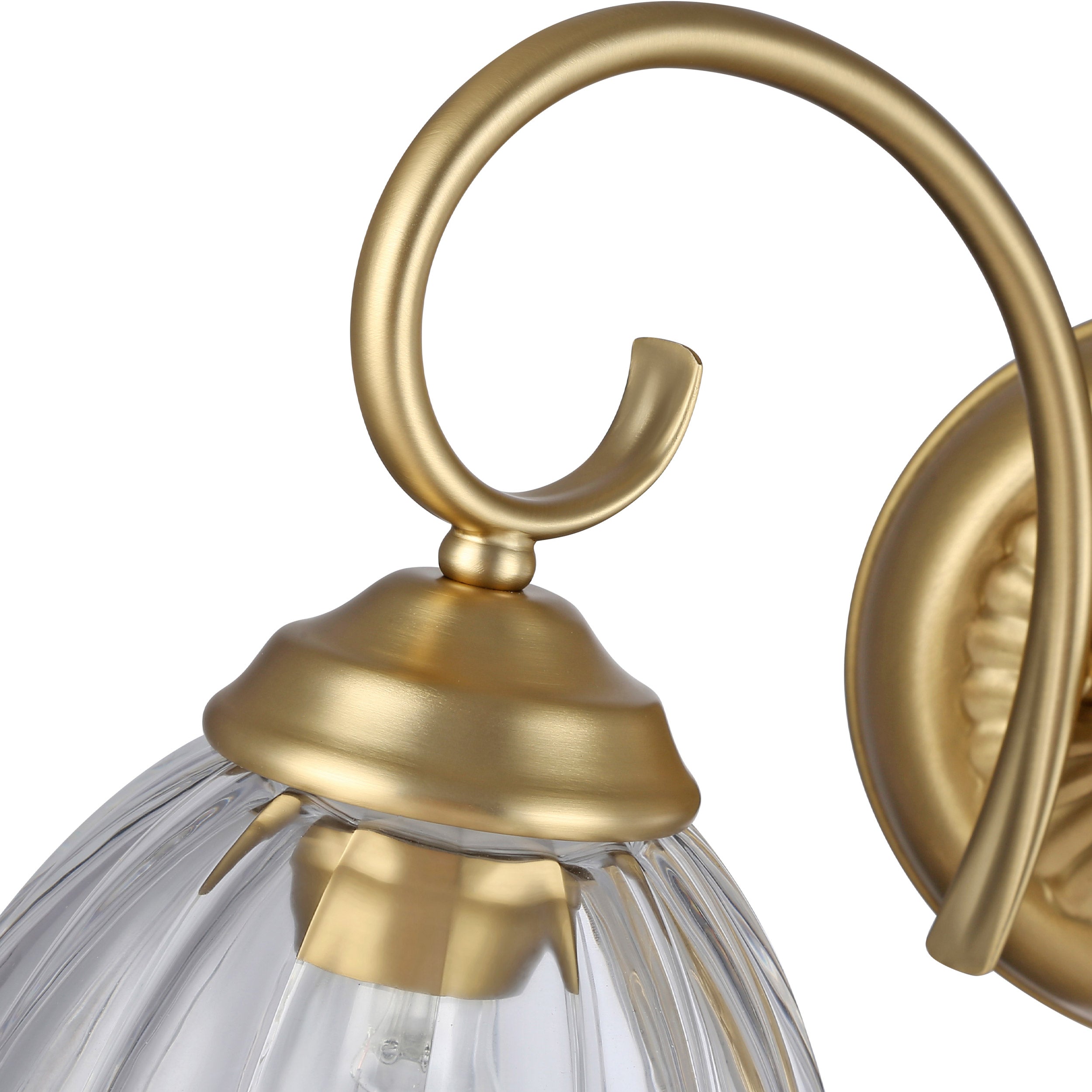 Golden Lighting Audra 2-light Vanity in Brushed Champagne Brass - - Golden Lighting