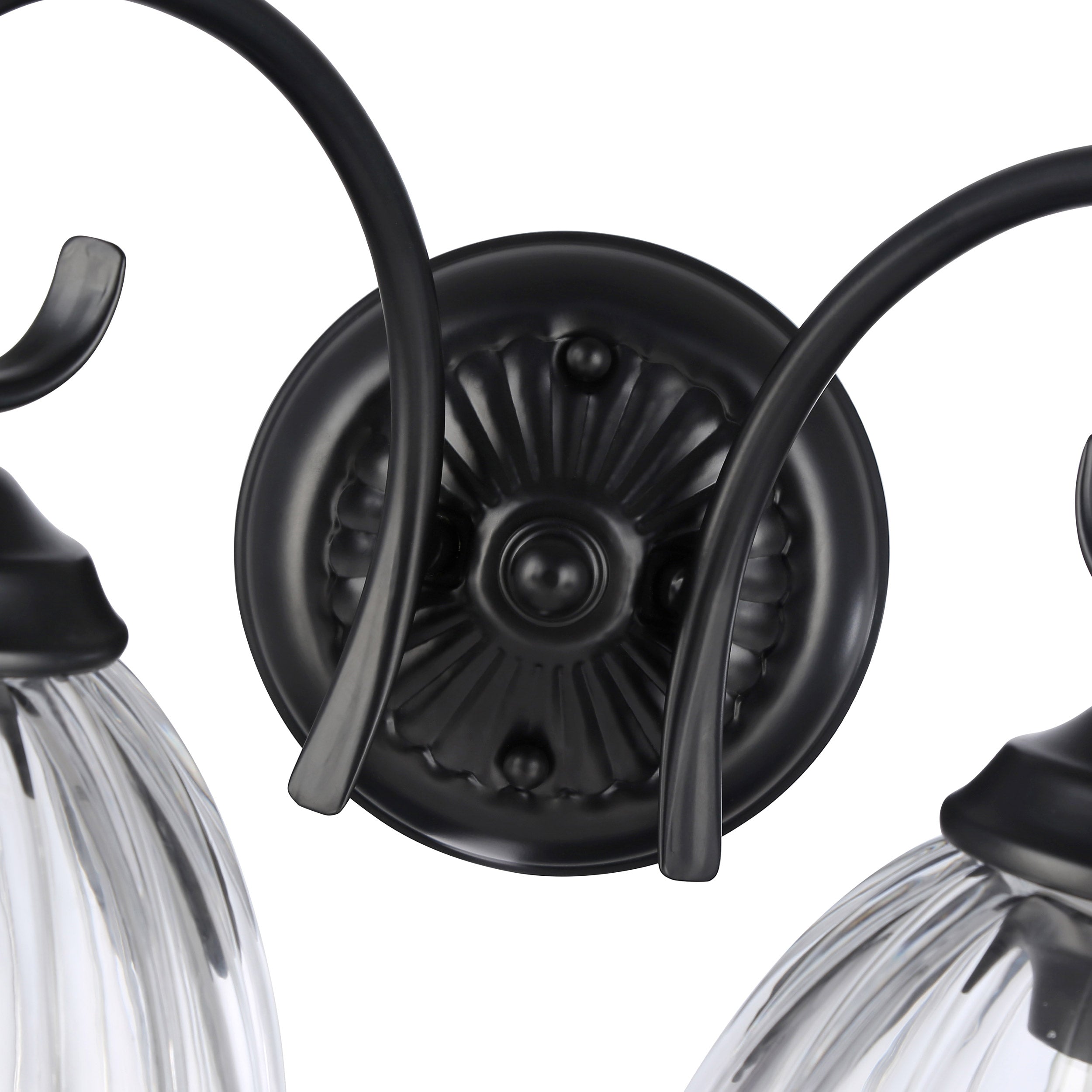 Golden Lighting Audra 2-light Vanity in Matte Black - - Golden Lighting