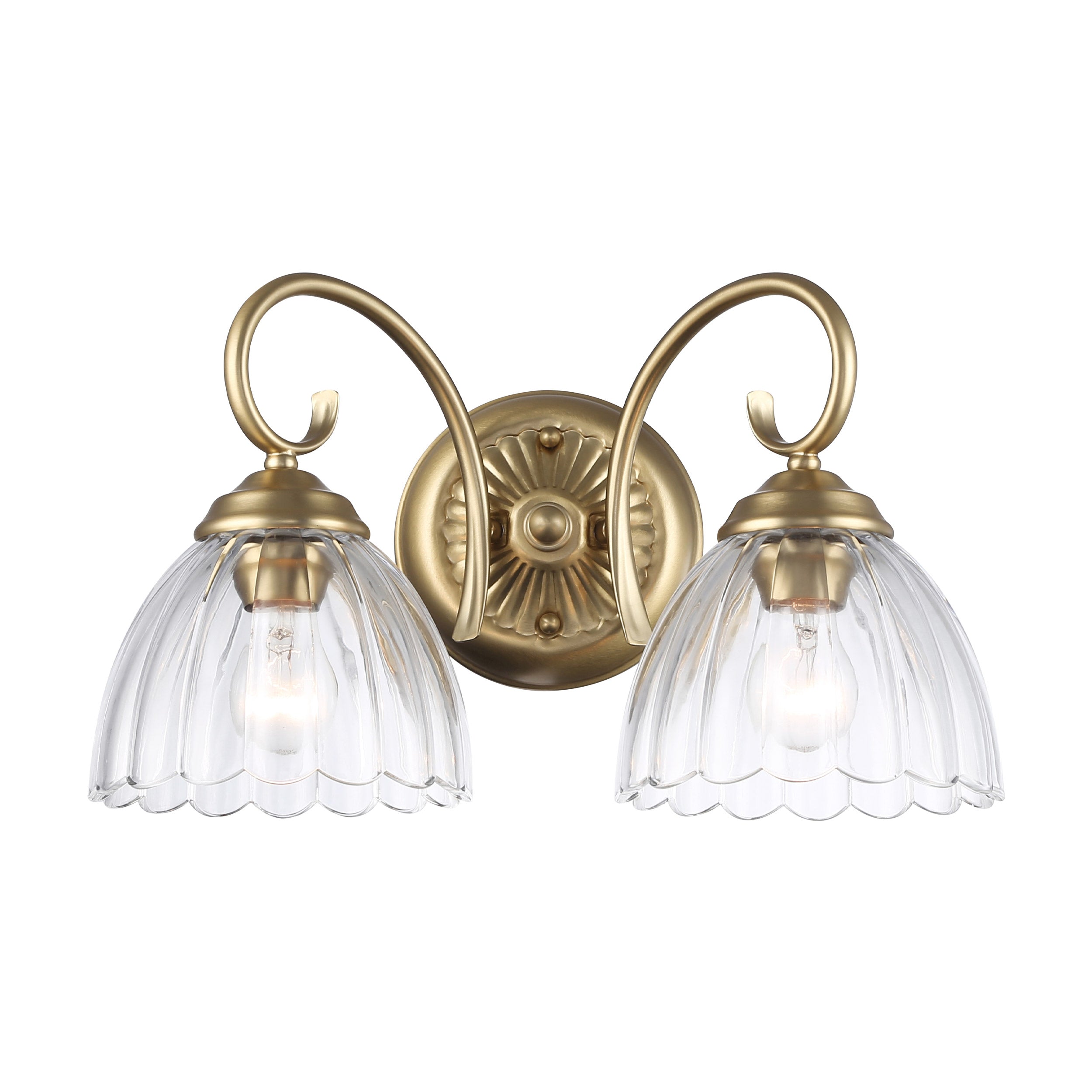 Golden Lighting Audra 2-light Vanity in Brushed Champagne Brass