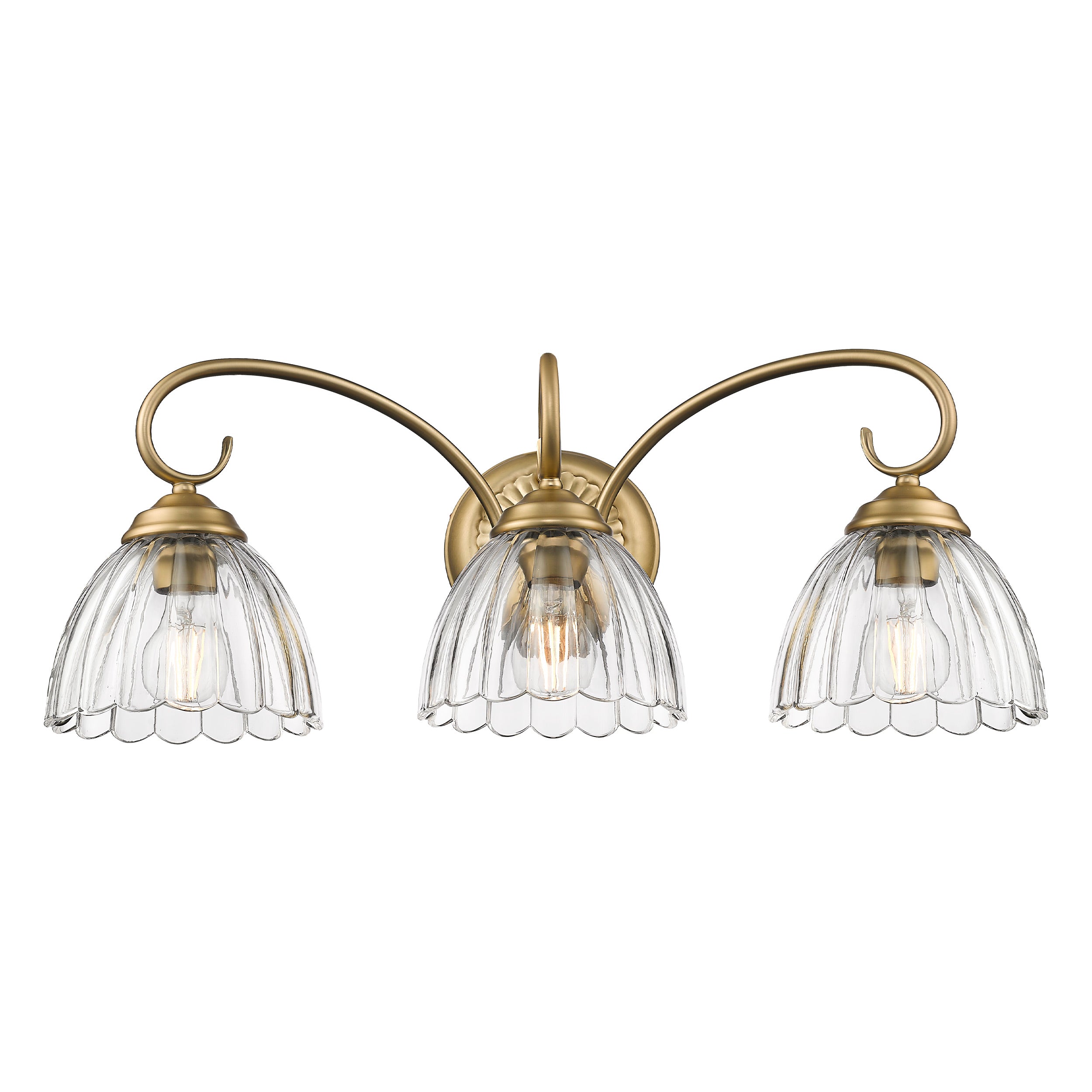 Golden Lighting Audra 3-light Vanity in Brushed Champagne Brass - - Golden Lighting
