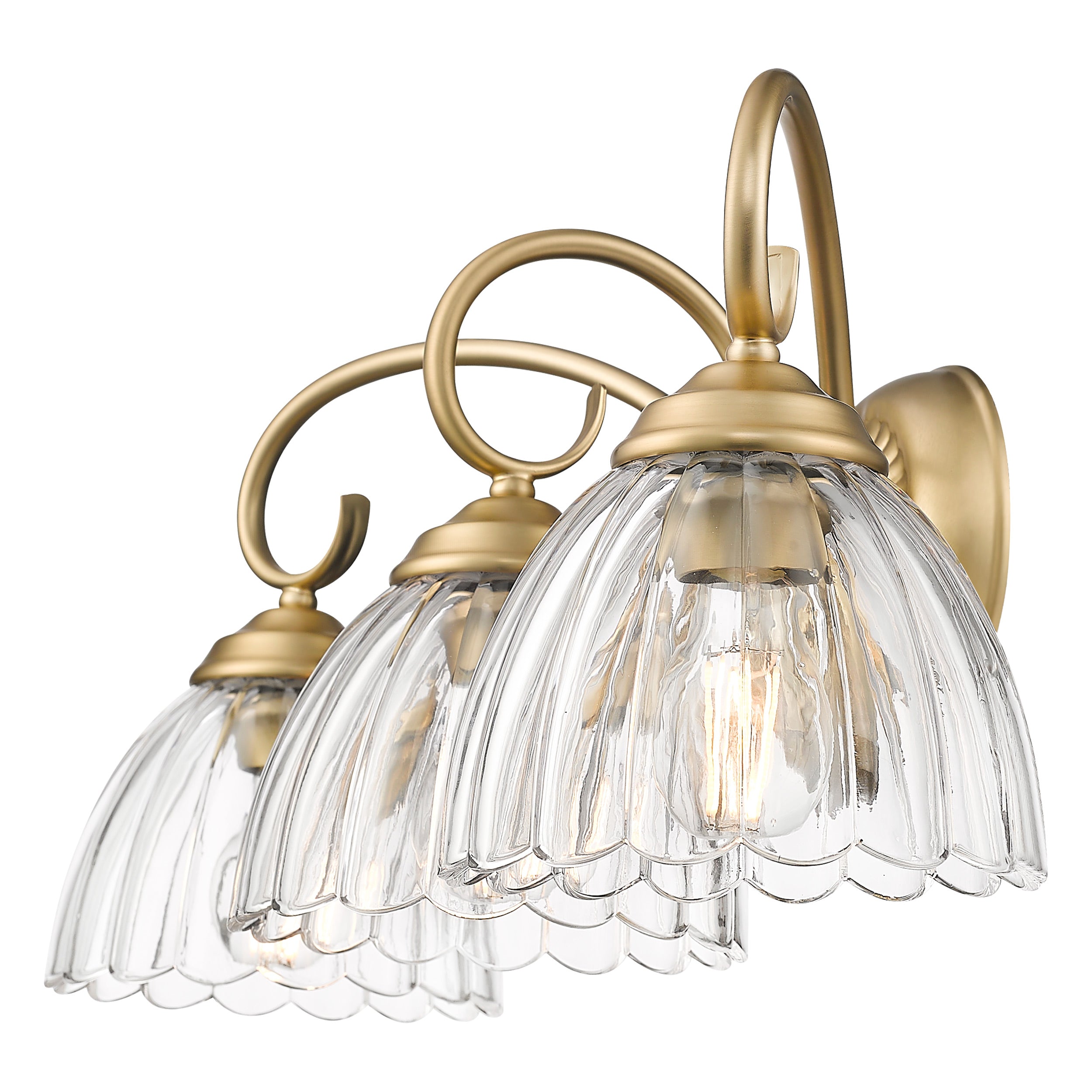 Golden Lighting Audra 3-light Vanity in Brushed Champagne Brass - - Golden Lighting