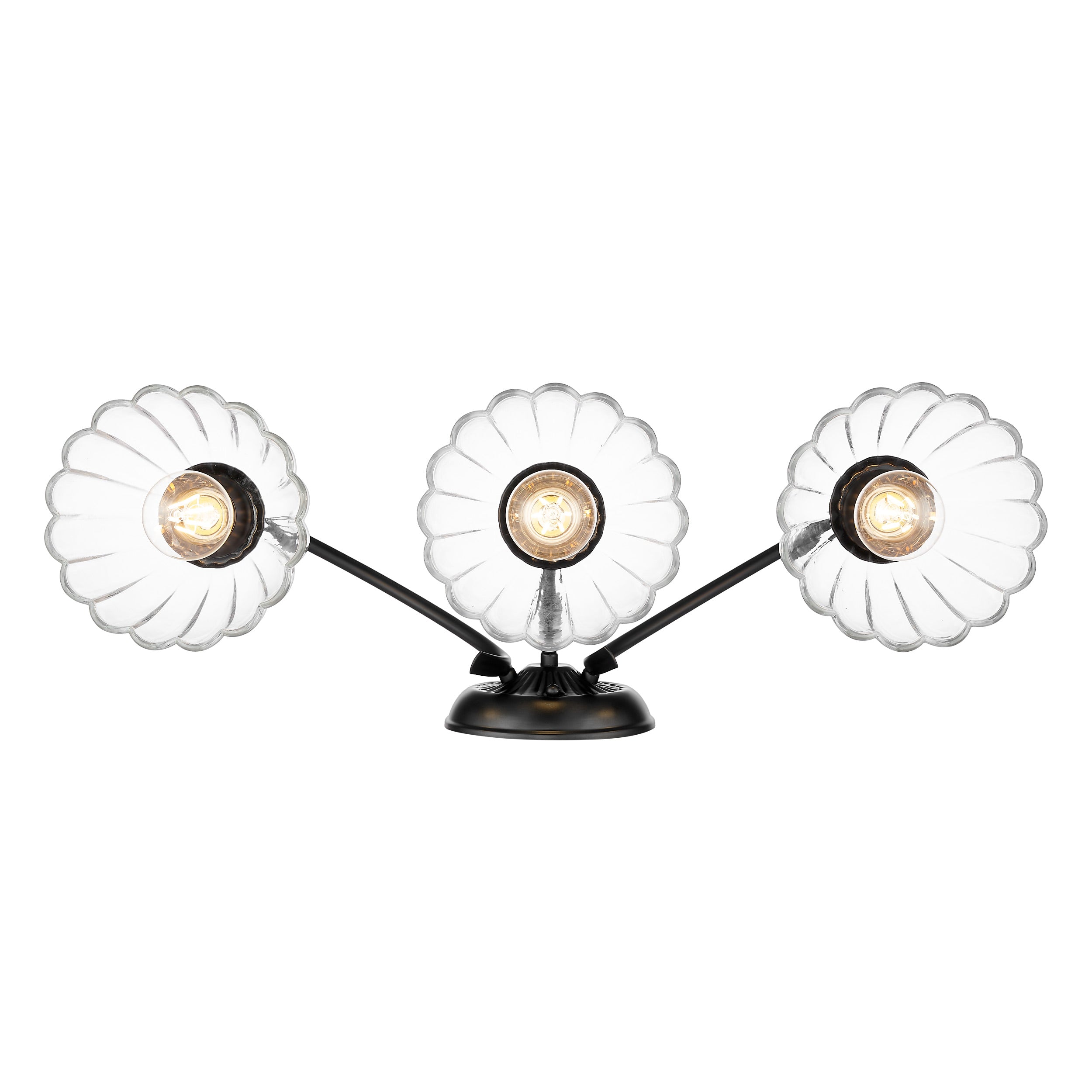 Golden Lighting Audra 3-light Vanity in Matte Black - - Golden Lighting