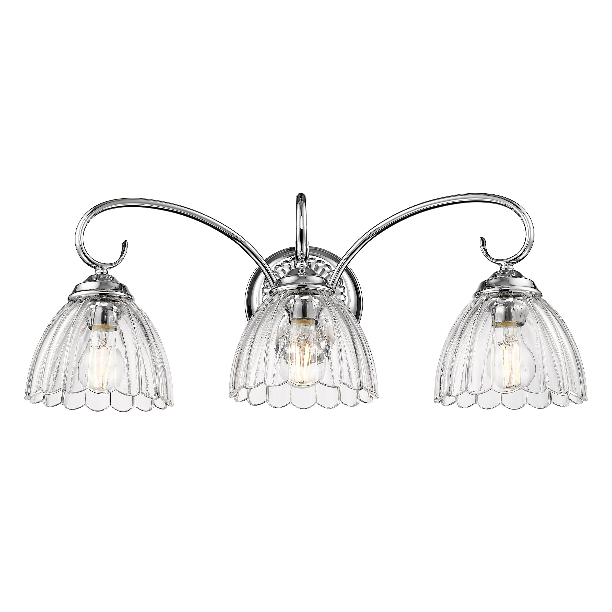 Golden Lighting Audra 3-light Vanity in Chrome - - Golden Lighting
