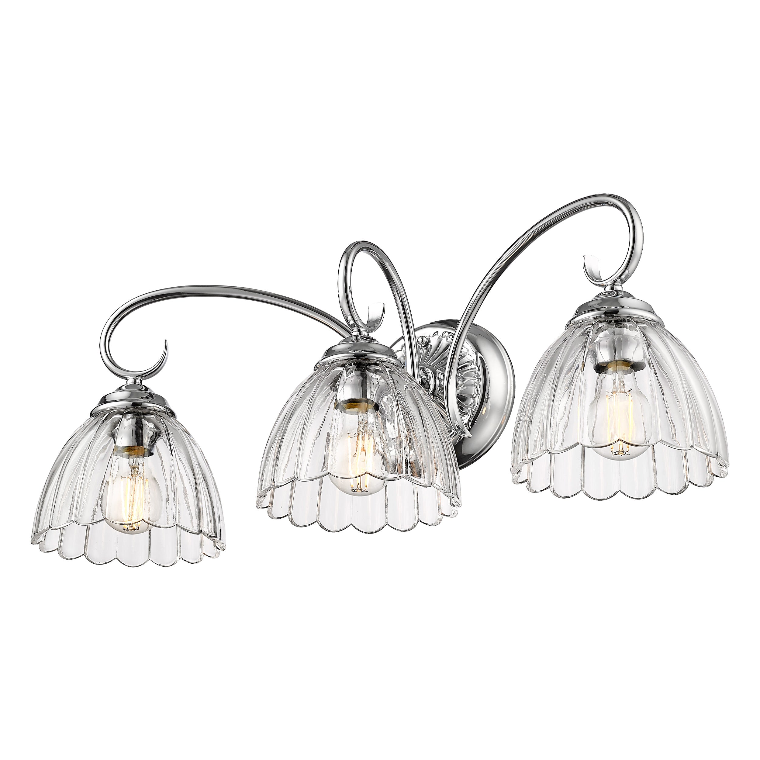 Golden Lighting Audra 3-light Vanity in Chrome - - Golden Lighting