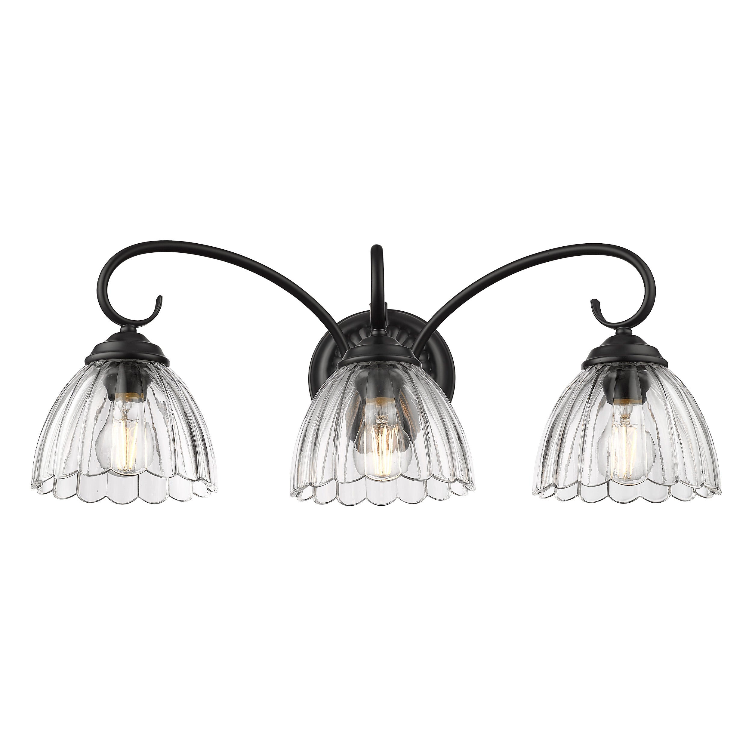 Golden Lighting Audra 3-light Vanity in Matte Black