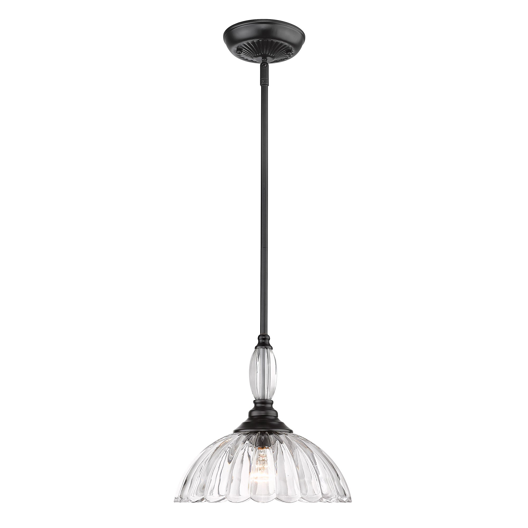 Golden Lighting Audra 1-light Pendant in Matte Black - - Golden Lighting