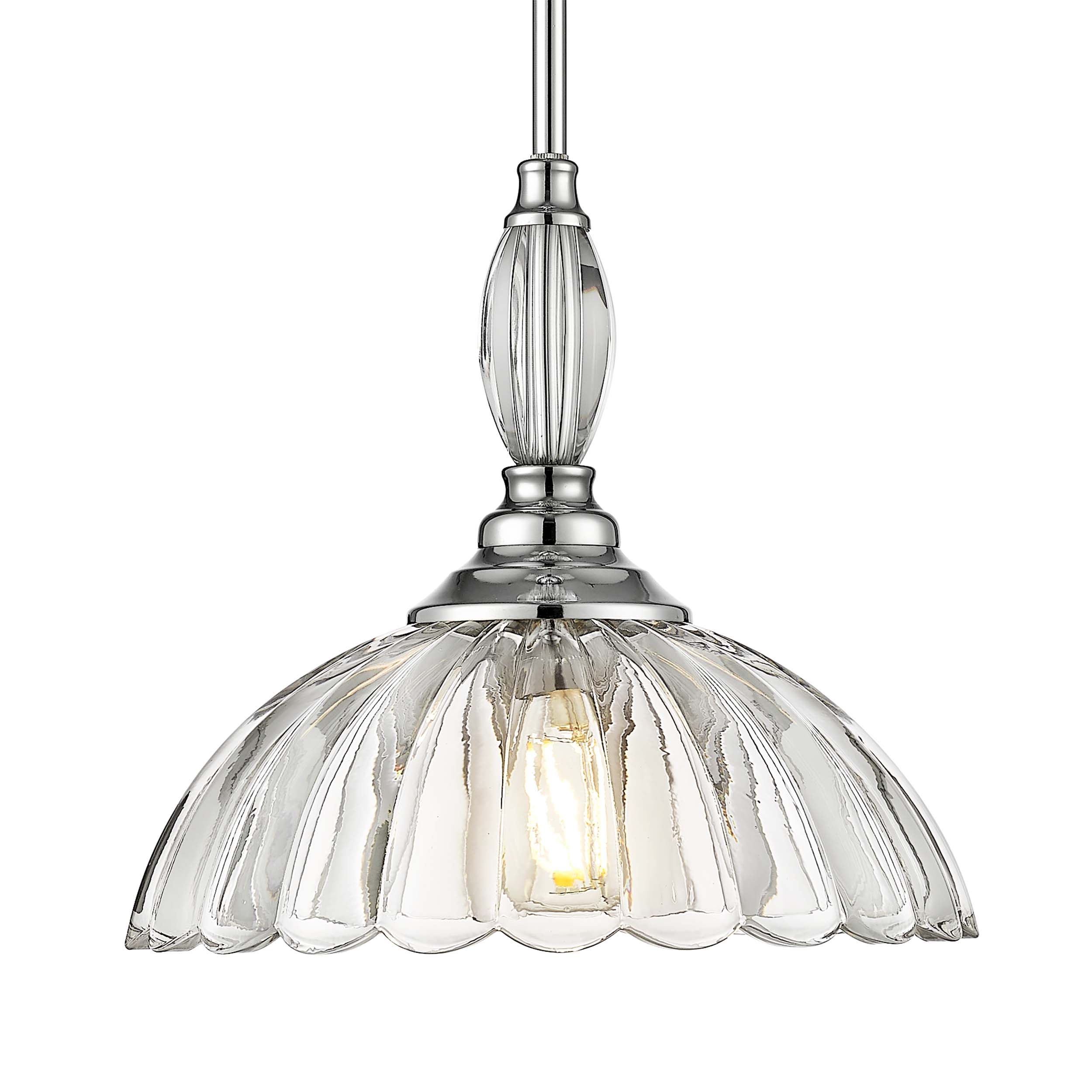 Golden Lighting Audra 1-light Pendant in Chrome - - Golden Lighting