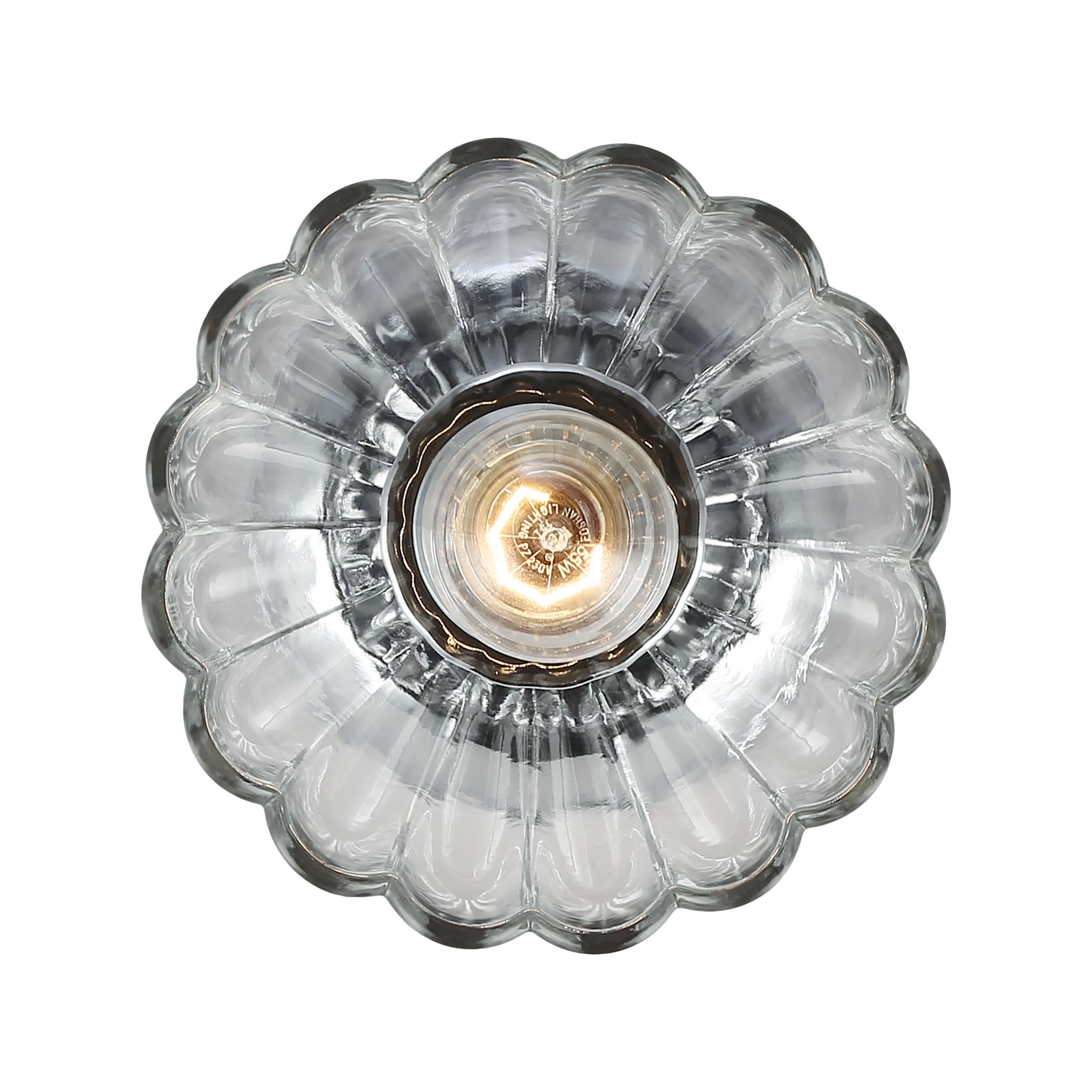 Golden Lighting Audra 1-light 7in Semi-Flush Mount in Chrome - - Golden Lighting