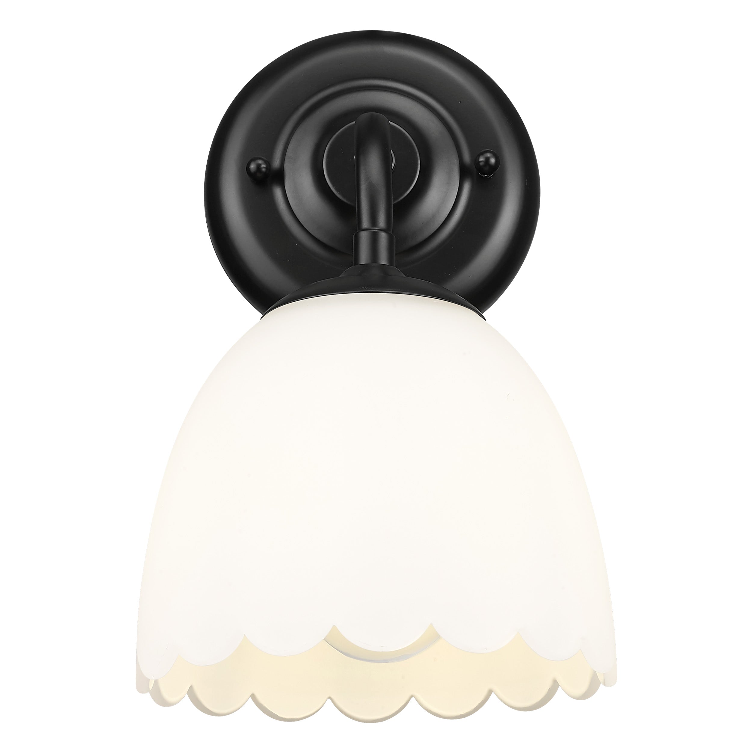Golden Lighting Dorinda 1-light Wall Sconce in Matte Black