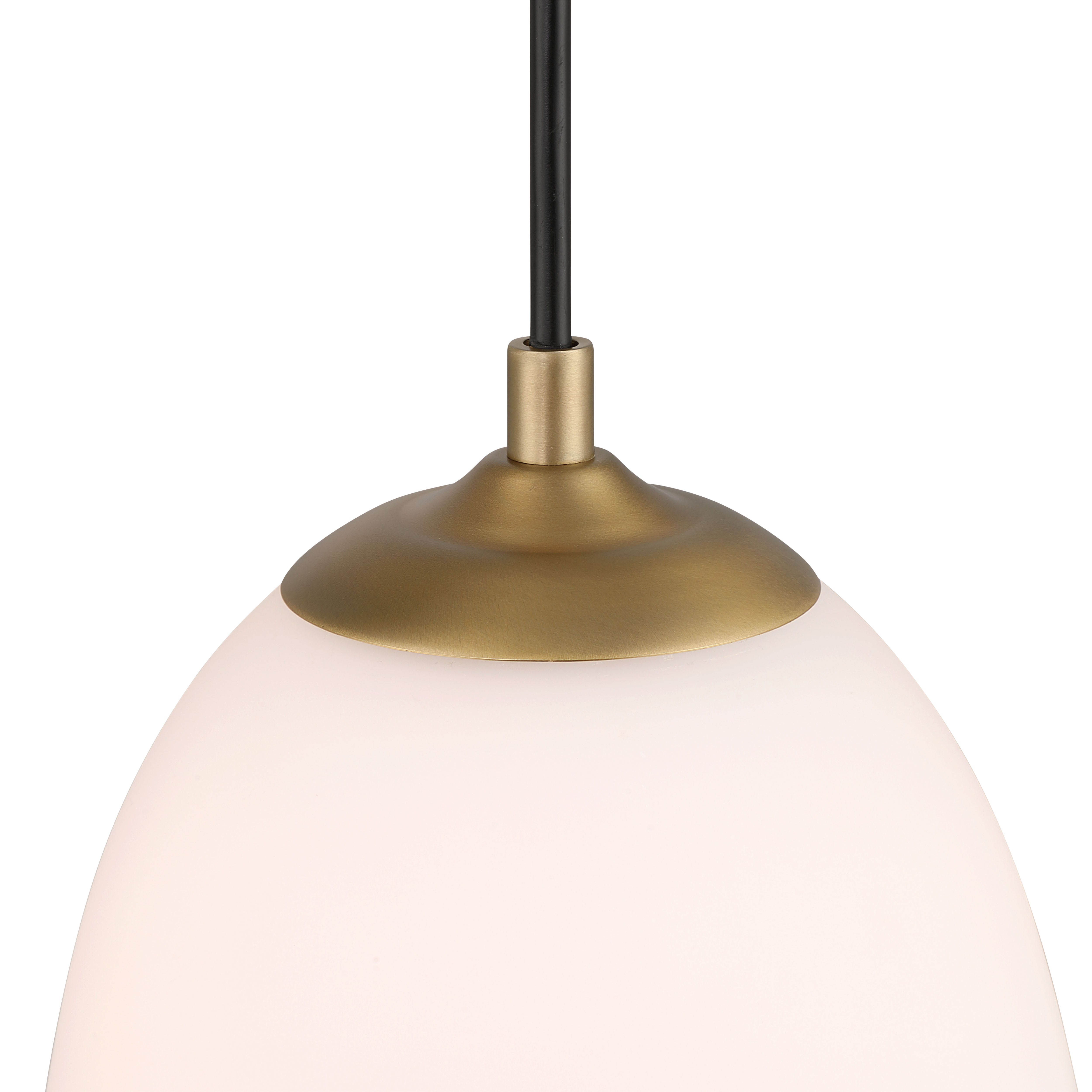 Golden Lighting Dorinda 1-light Pendant in Brushed Champagne Brass - - Golden Lighting