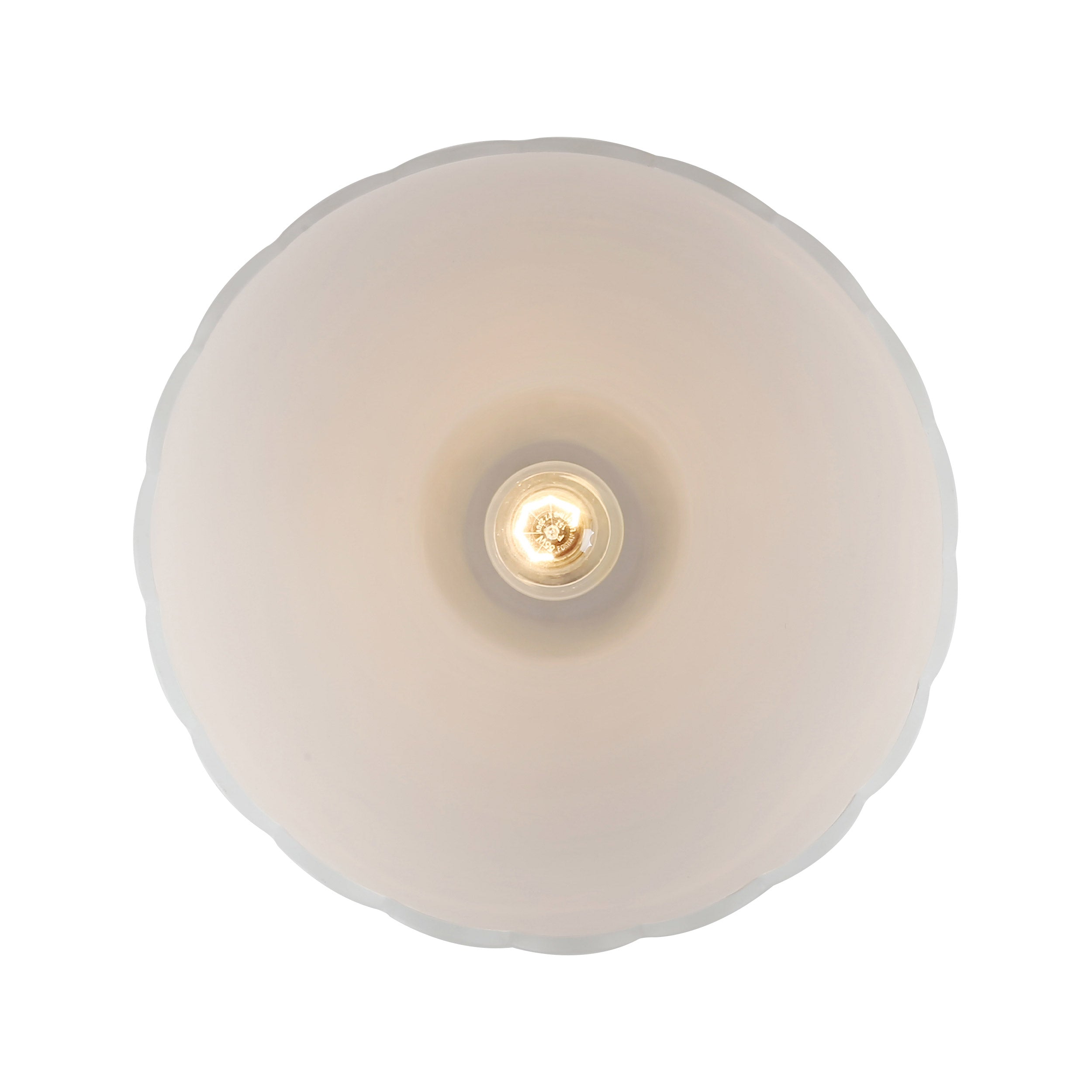 Dorinda 1-Light Pendant in Matte Black with Opal Glass - - Golden Lighting