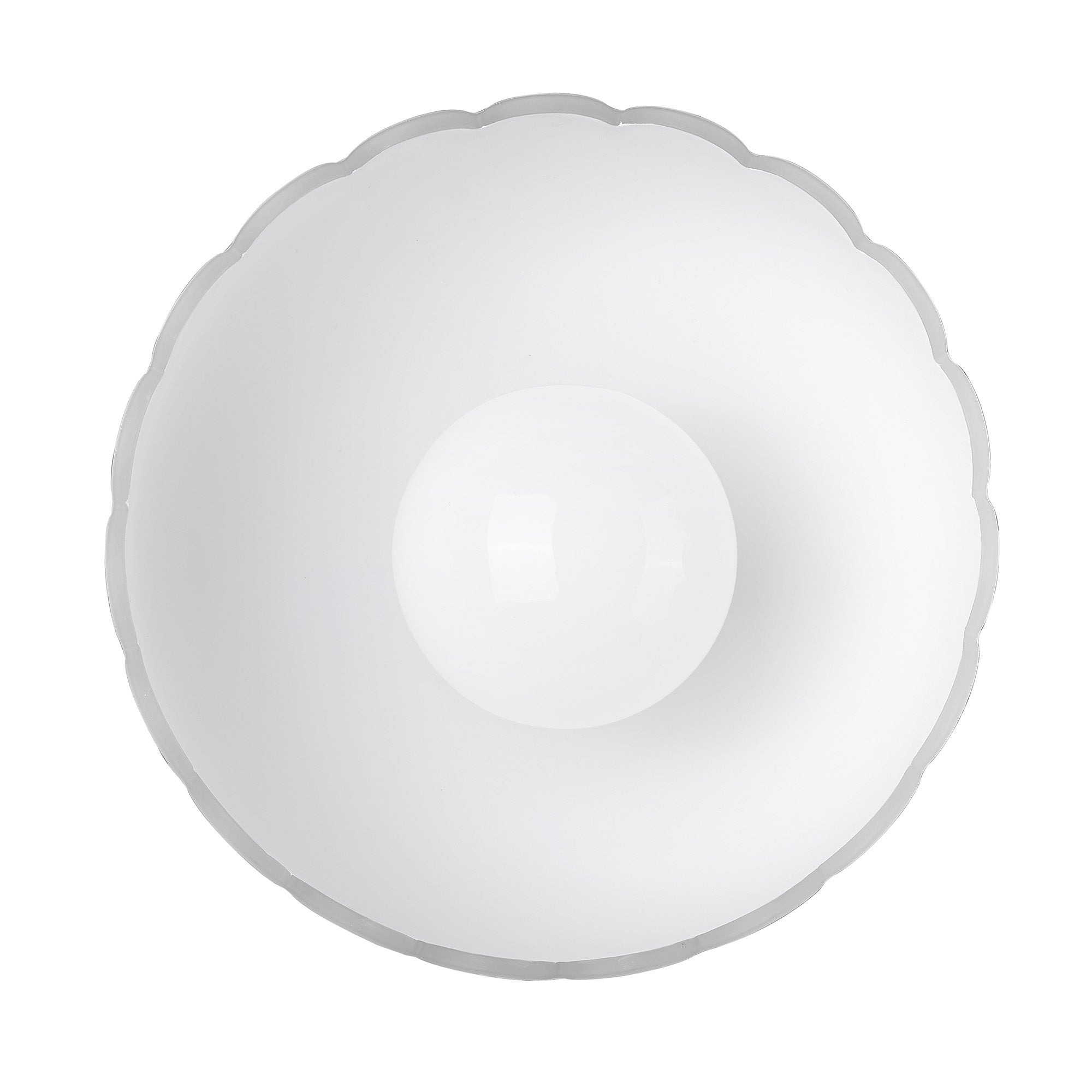 Dorinda BLK Semi-Flush in Matte Black with Opal Shade - - Golden Lighting