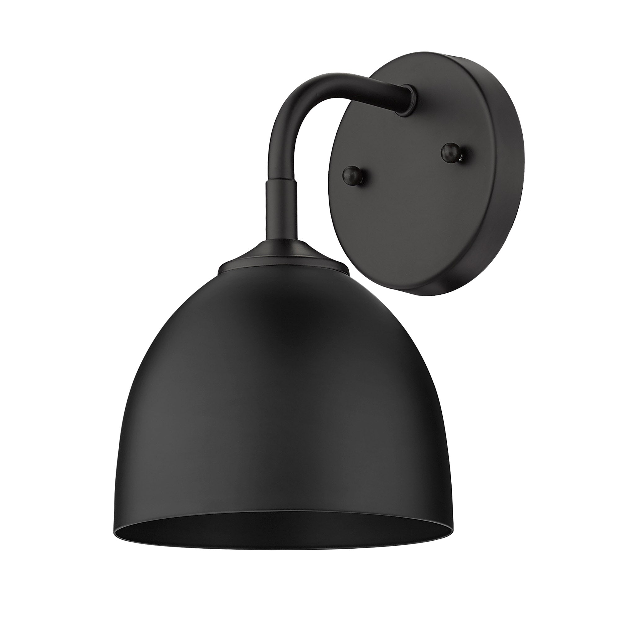 Zoey 1-light Wall Sconce in Matte Black - - Golden Lighting