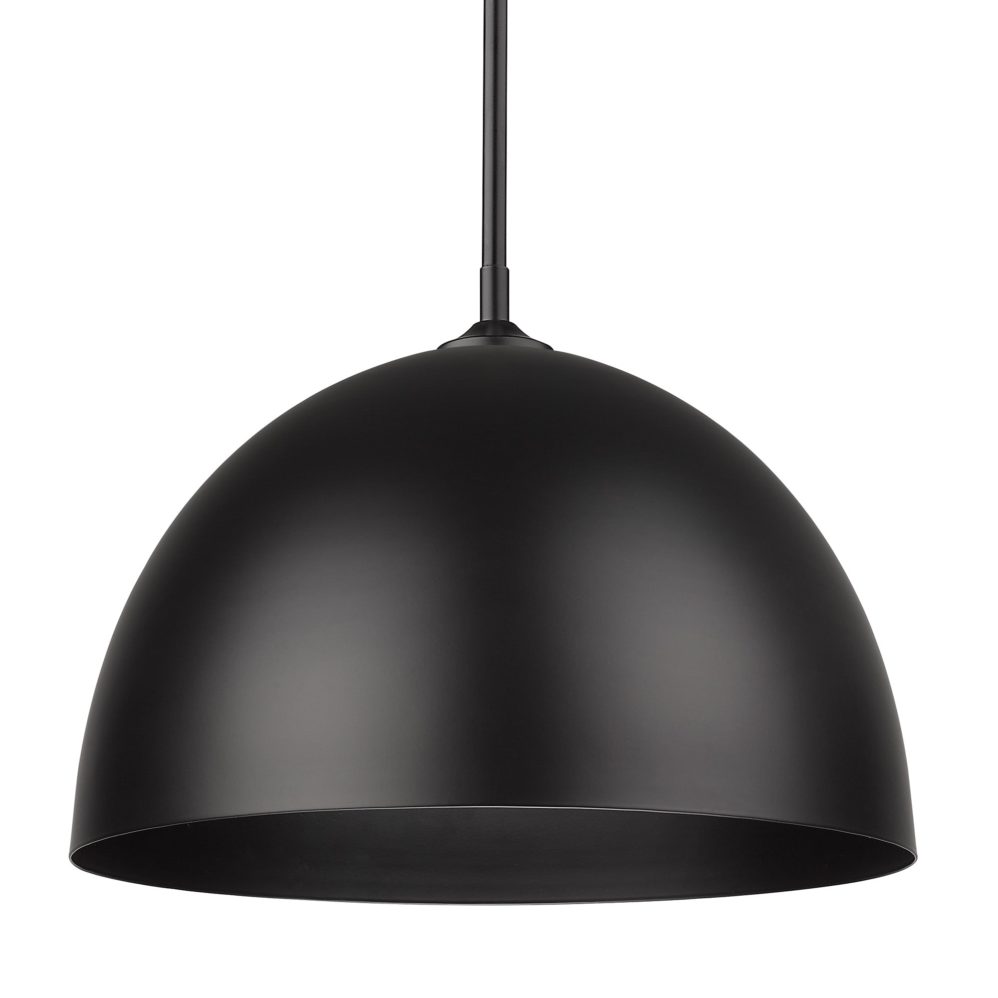 Zoey 1-light 16in Pendant in Matte Black - - Golden Lighting