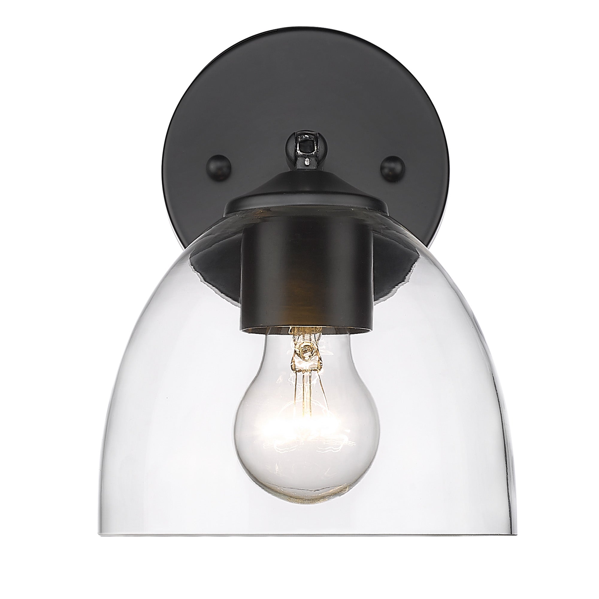 Golden Lighting Roxie 1-light Wall Sconce in Matte Black