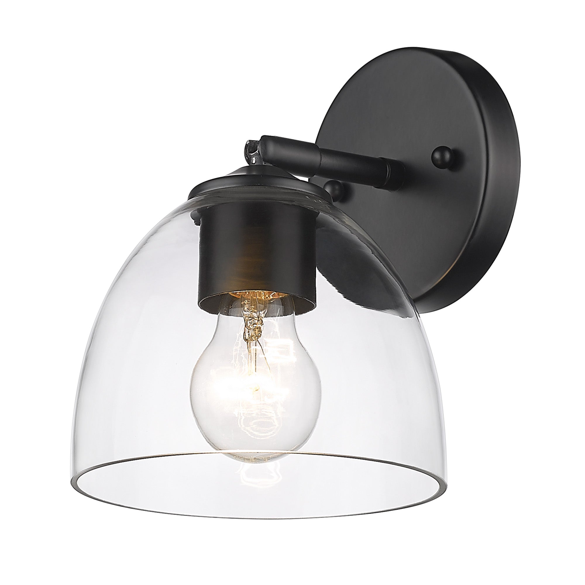 Golden Lighting Roxie 1-light Wall Sconce in Matte Black
