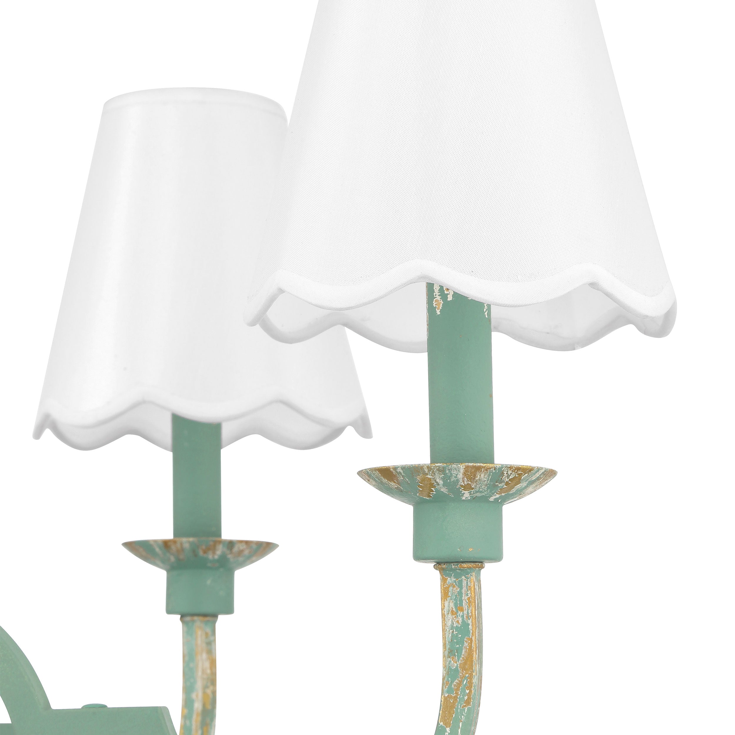 Golden Lighting Cheshire 6-light Chandelier in Antique Teal - - Golden Lighting