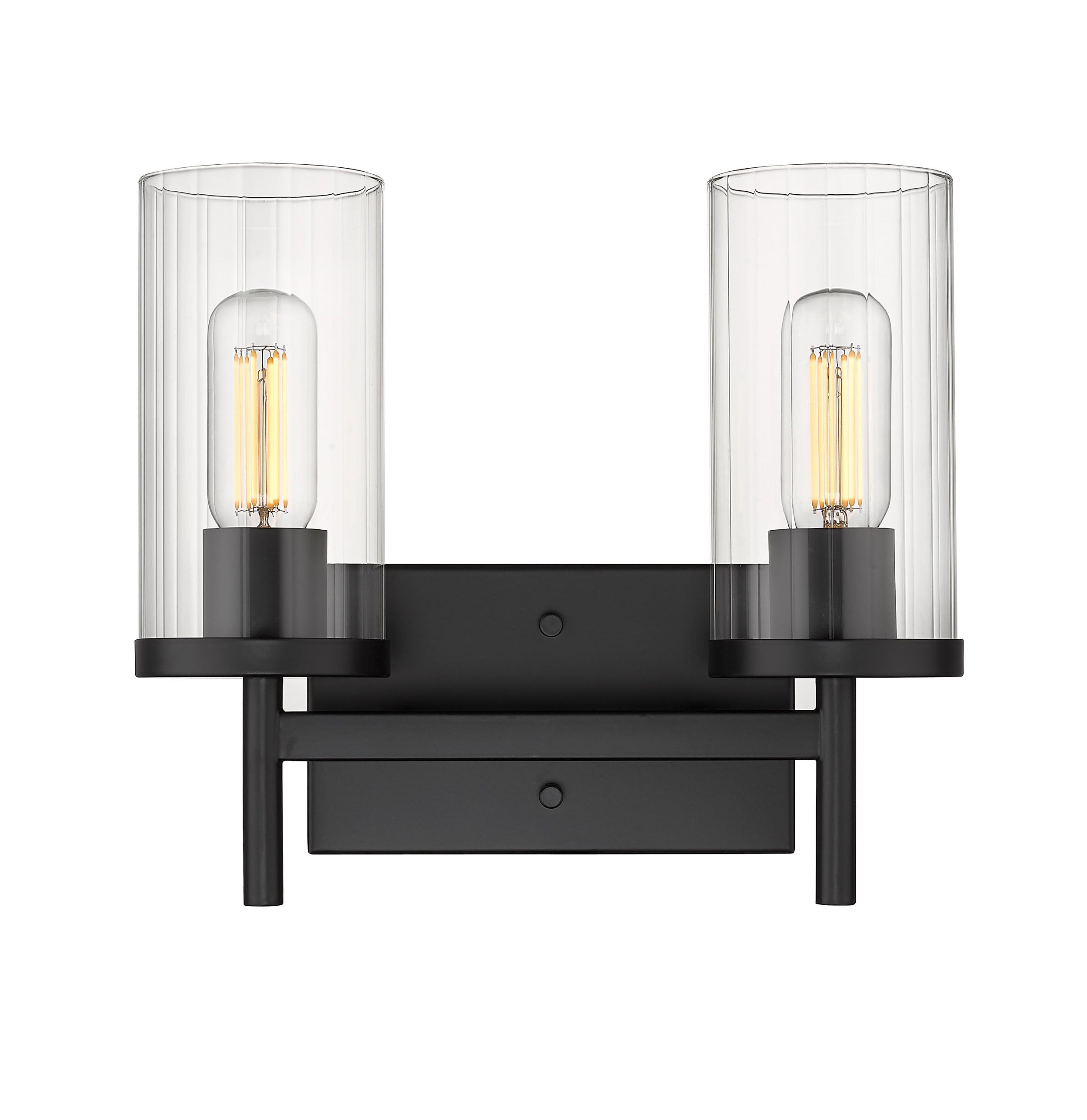 Golden Lighting Winslett 2-light Vanity in Matte Black - - Golden Lighting