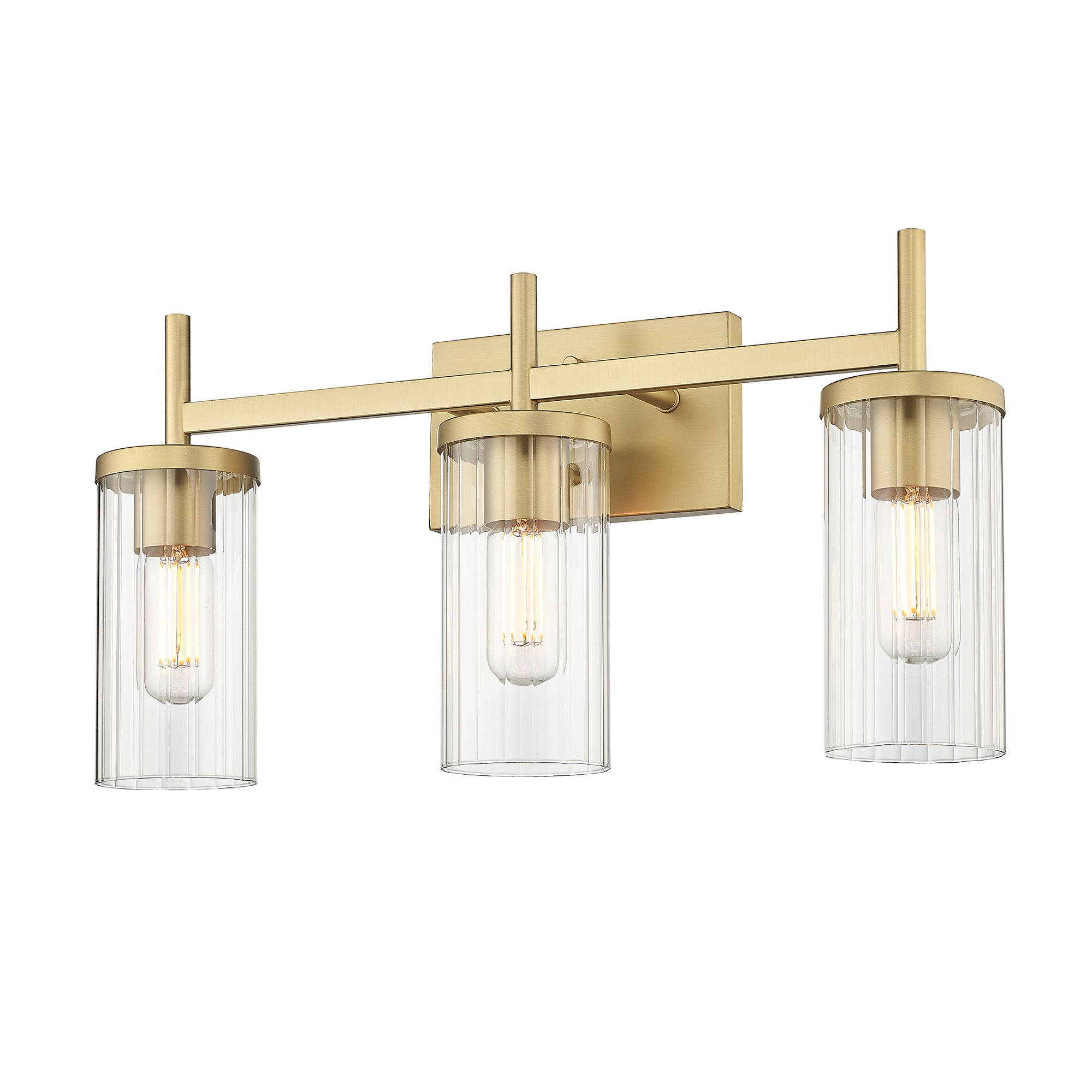 Golden Lighting Winslett 3-light Vanity in Brushed Champagne Brass - - Golden Lighting