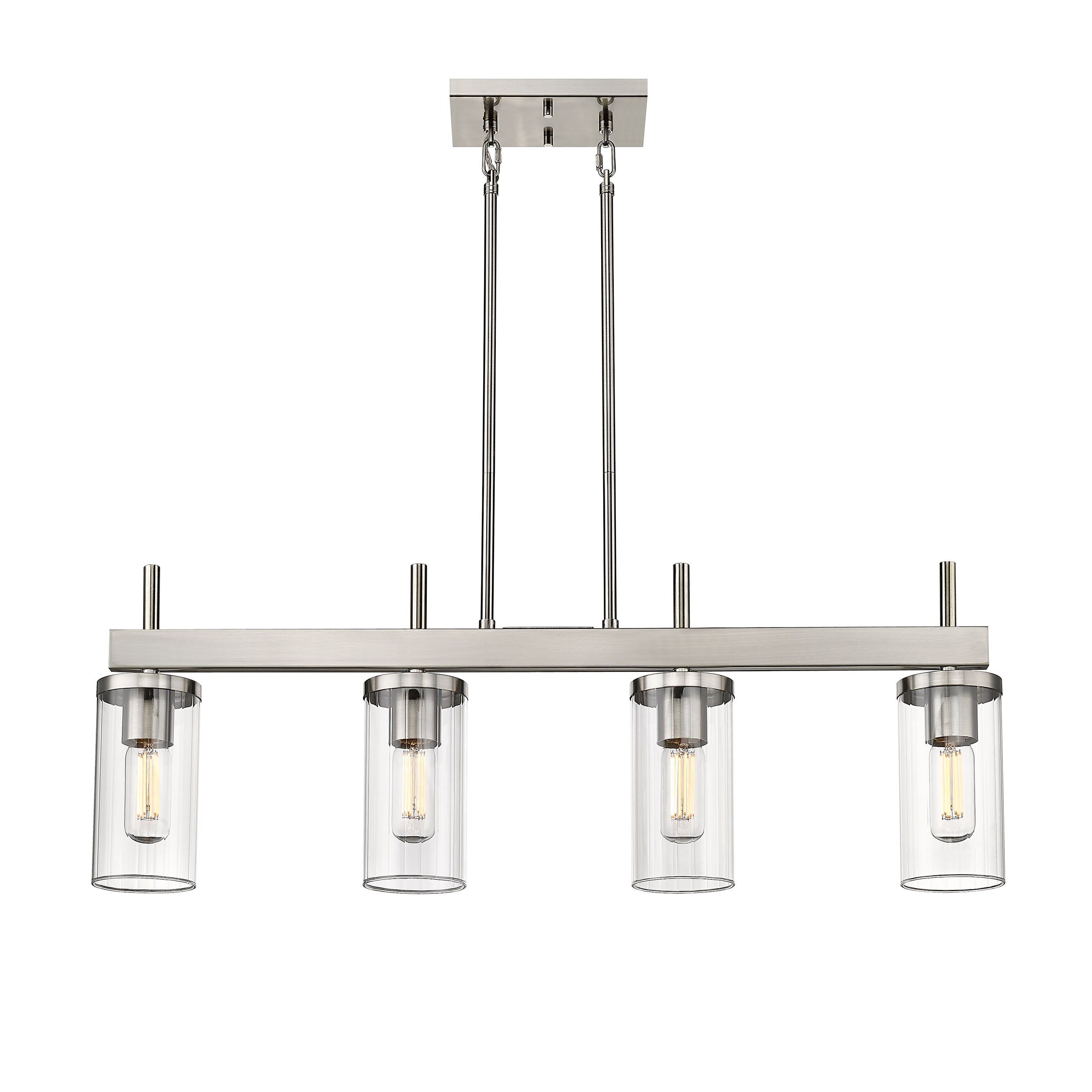 Golden Lighting Winslett 4-light Island Light in Pewter - - Golden Lighting