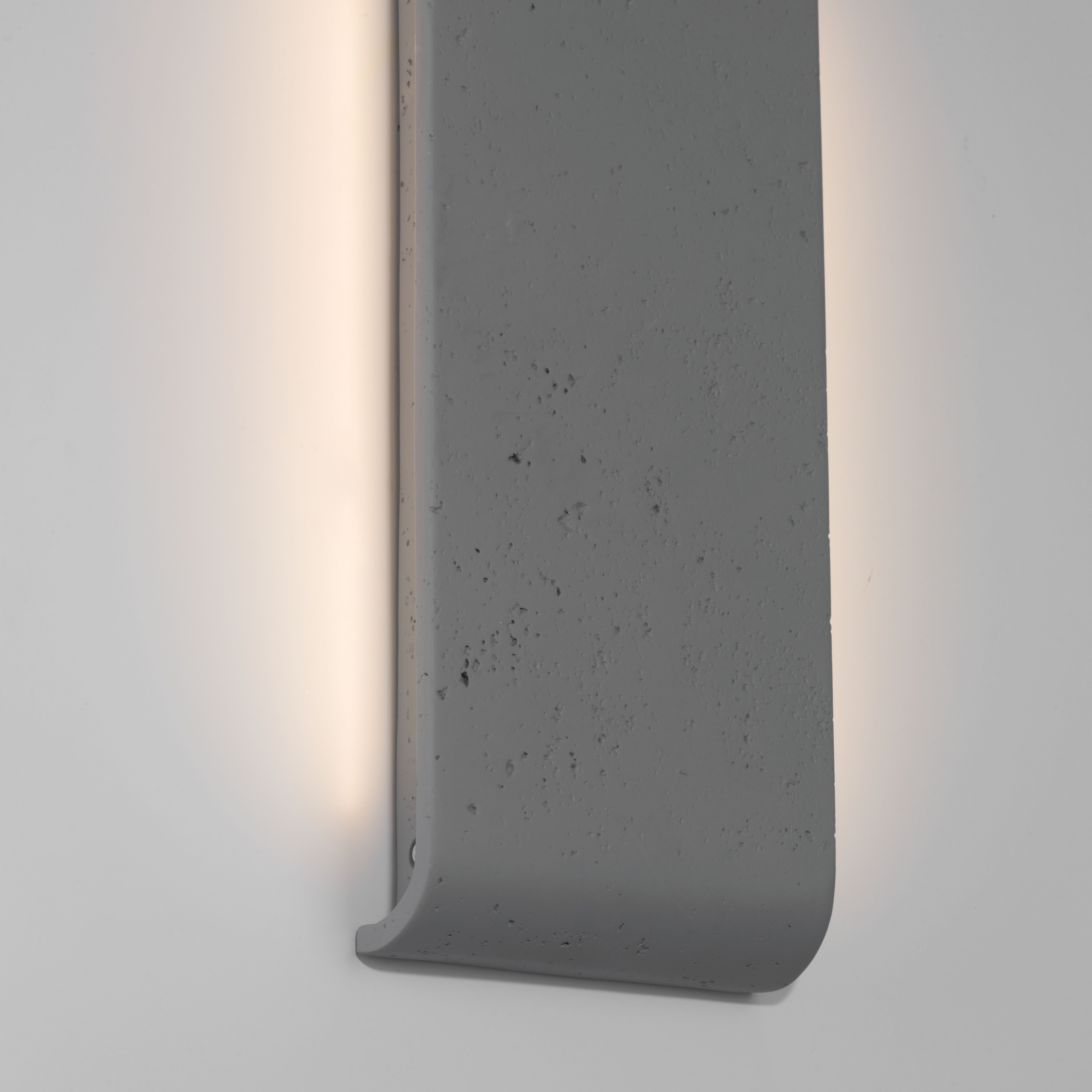 Golden Lighting Stela Integrated LED 16in Outdoor Wall in Gray Travertine - - Golden Lighting