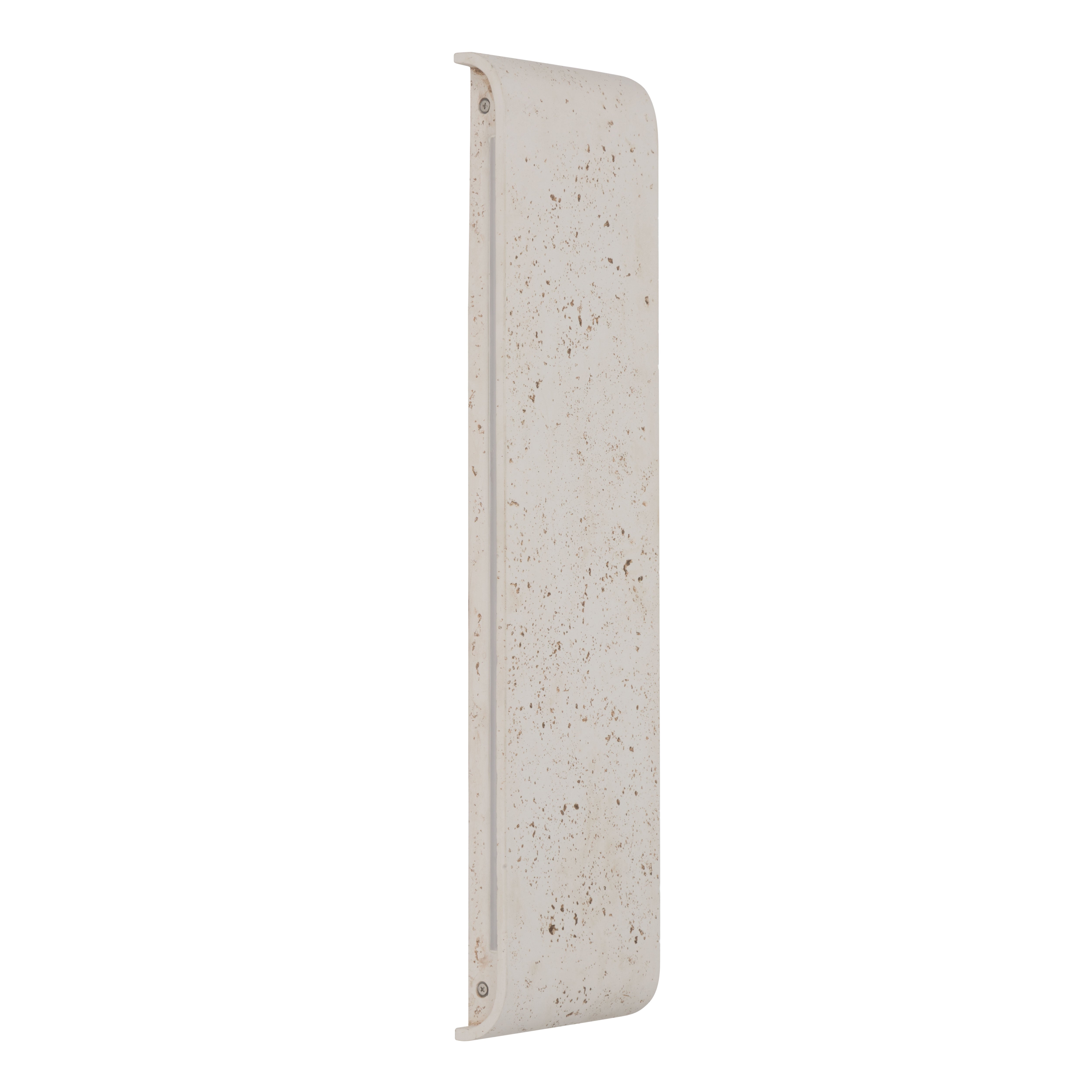Golden Lighting Stela Integrated LED 24in Outdoor Wall in White Travertine