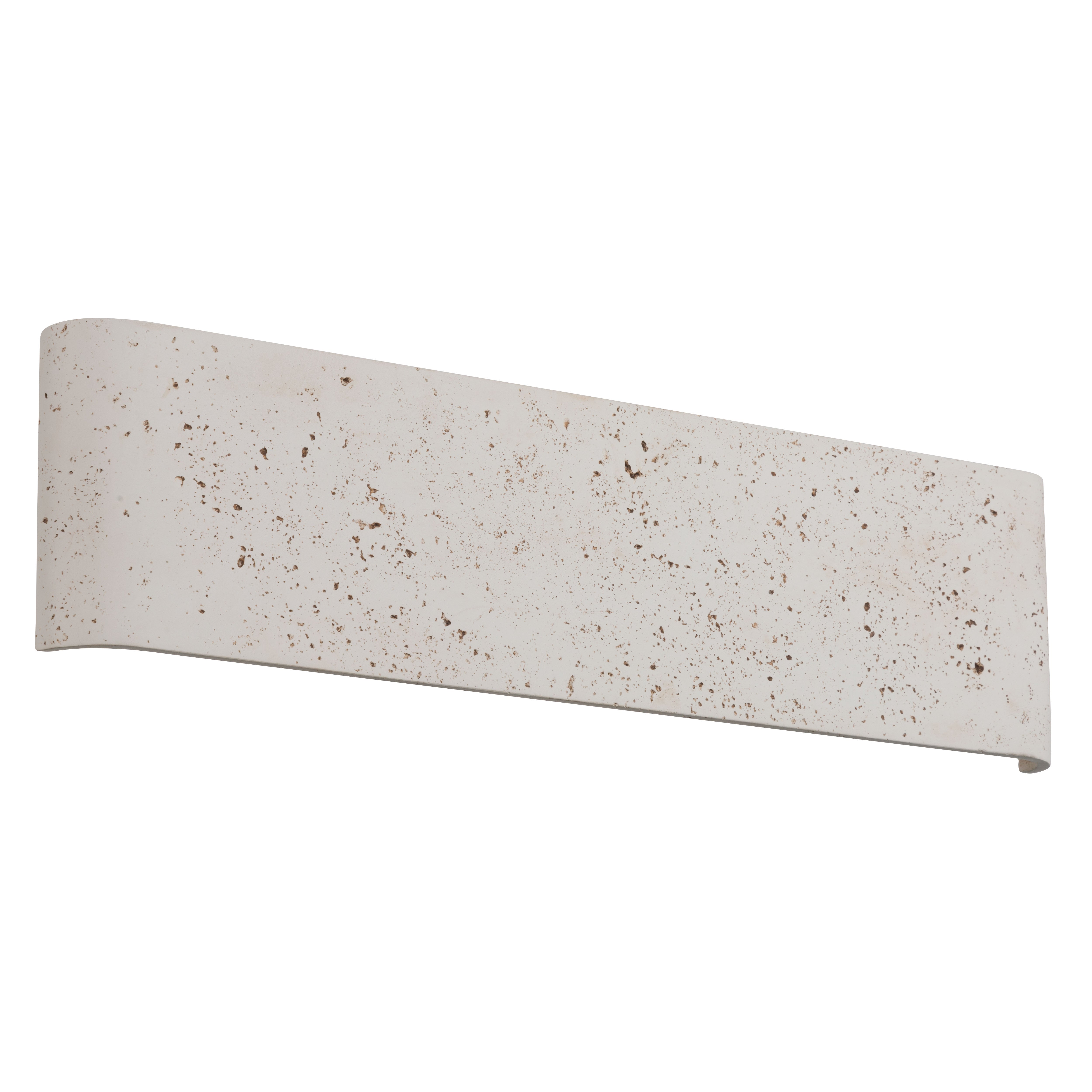 Golden Lighting Stela Integrated LED 24in Outdoor Wall in White Travertine - - Golden Lighting