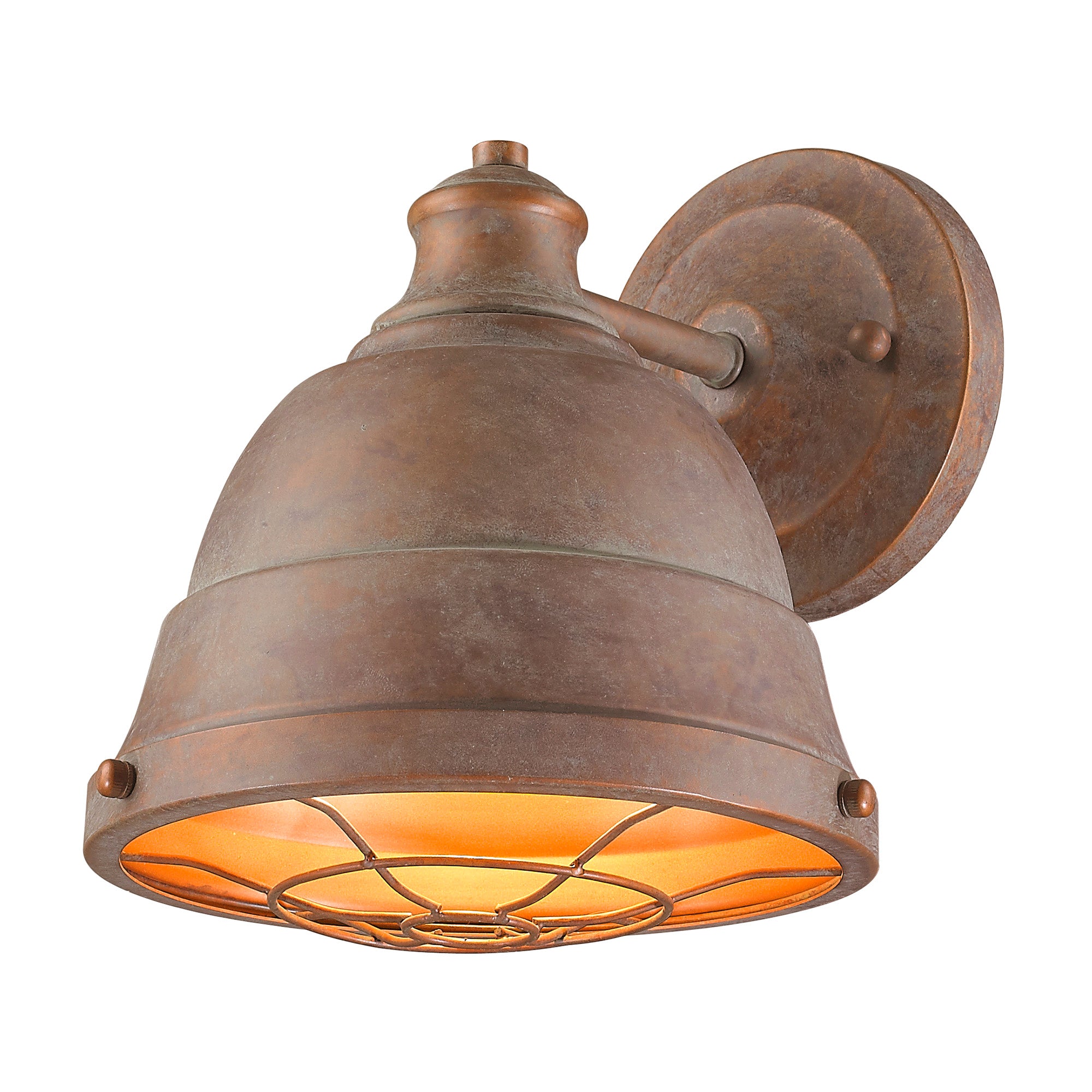 Golden Lighting Bartlett 1-light Wall Sconce in Copper Patina