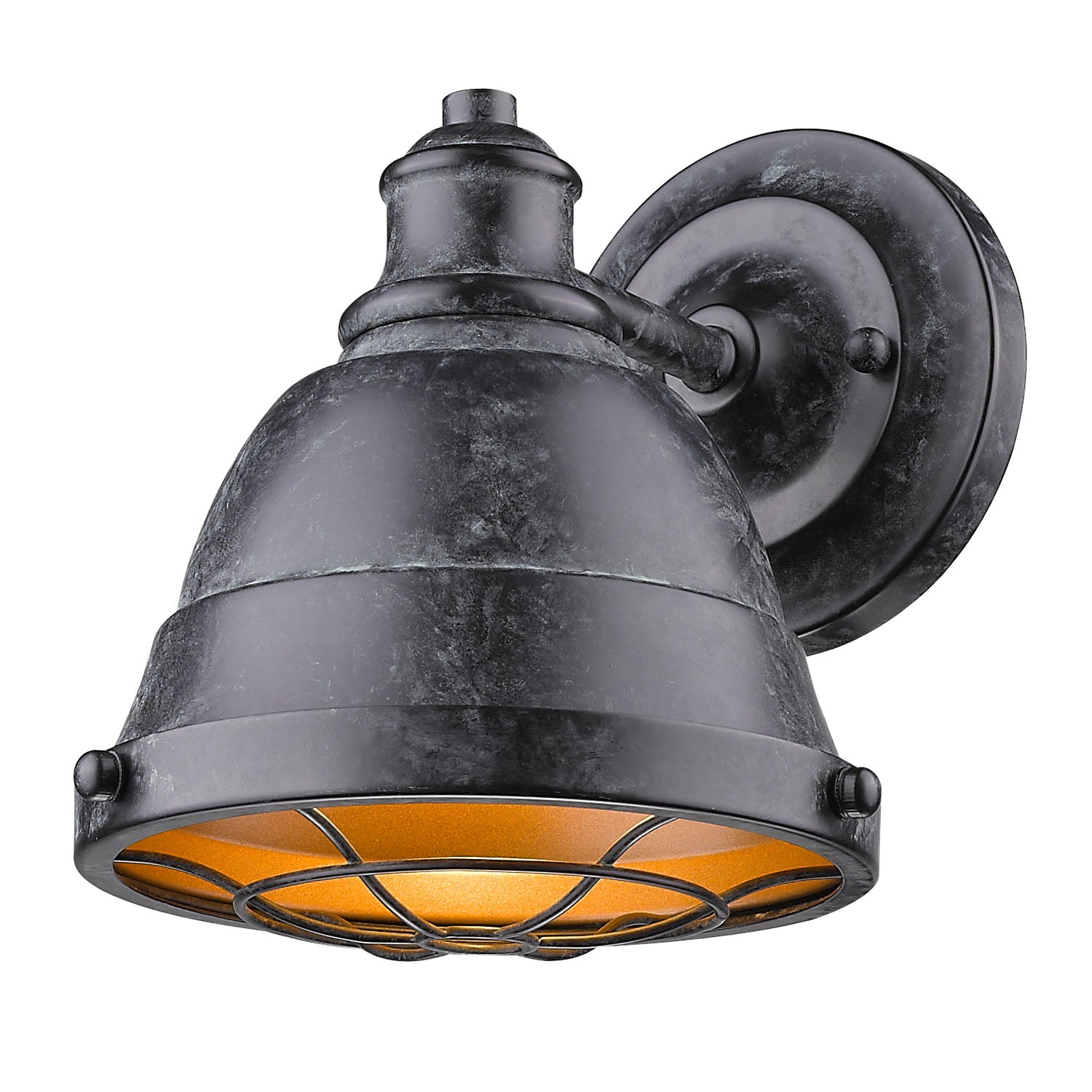 Golden Lighting Bartlett 1-light Vanity in Black Patina - - Golden Lighting