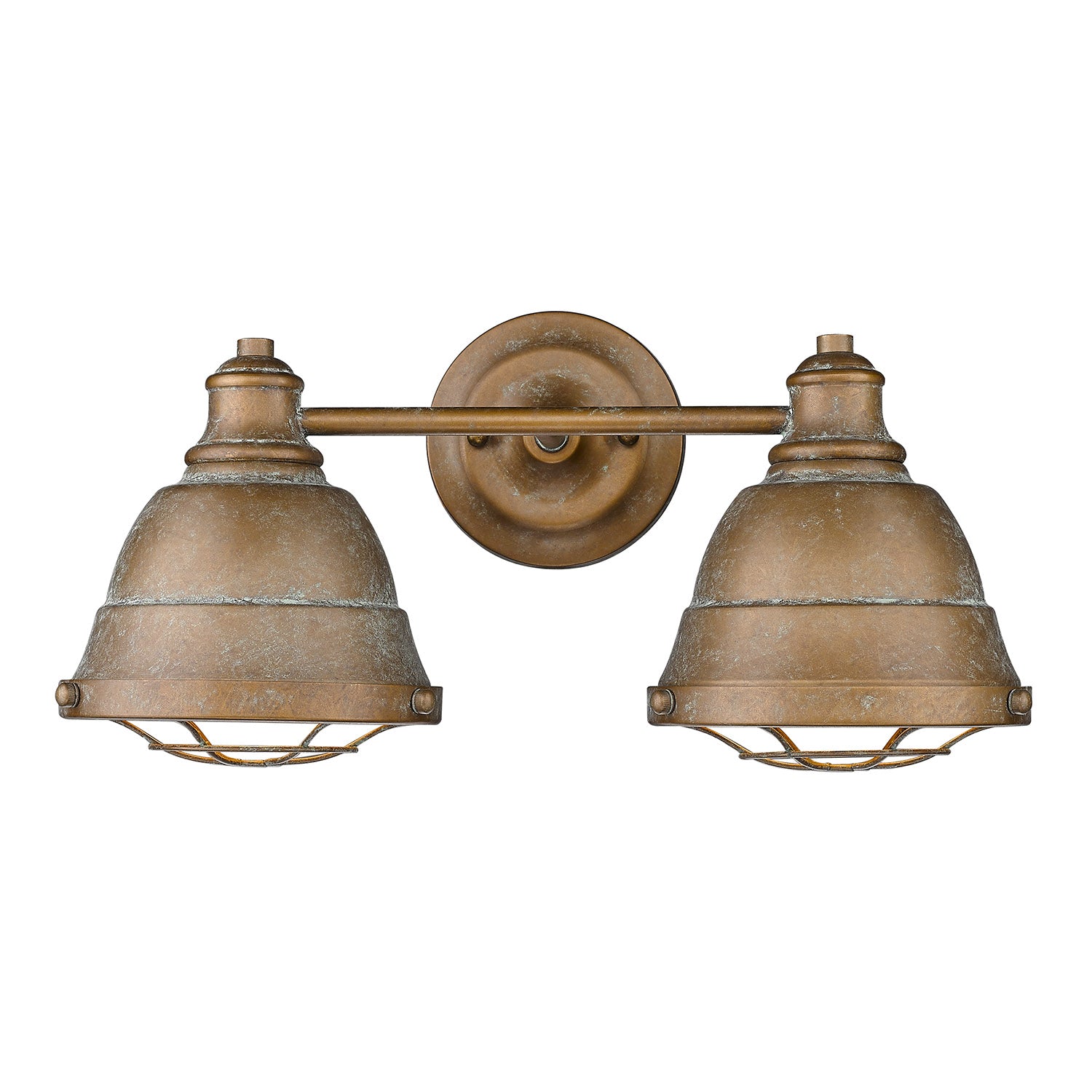 Bartlett CP 2 Light Bath Vanity in Copper Patina - Default Title - Golden Lighting