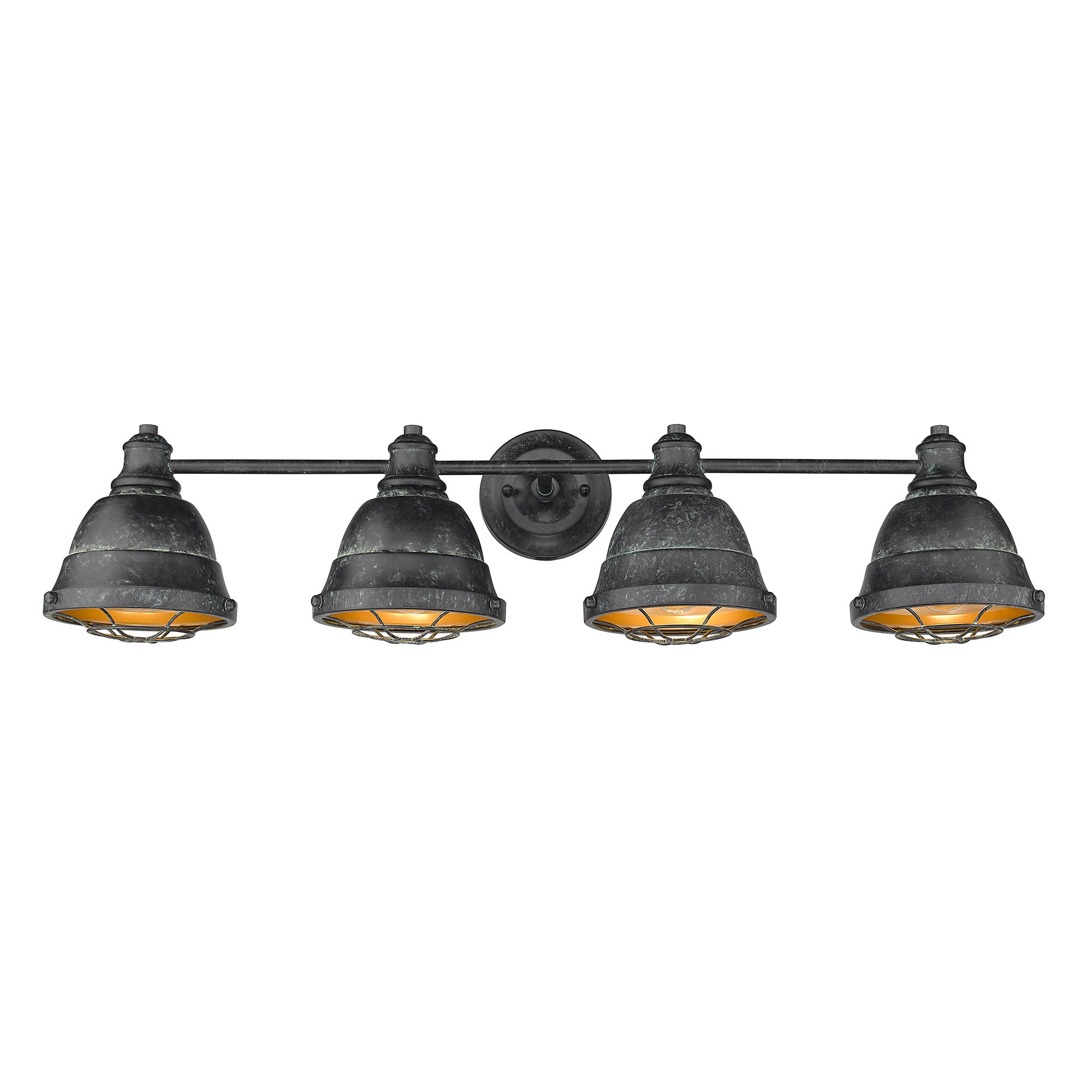 Golden Lighting Bartlett 4-light Vanity in Black Patina