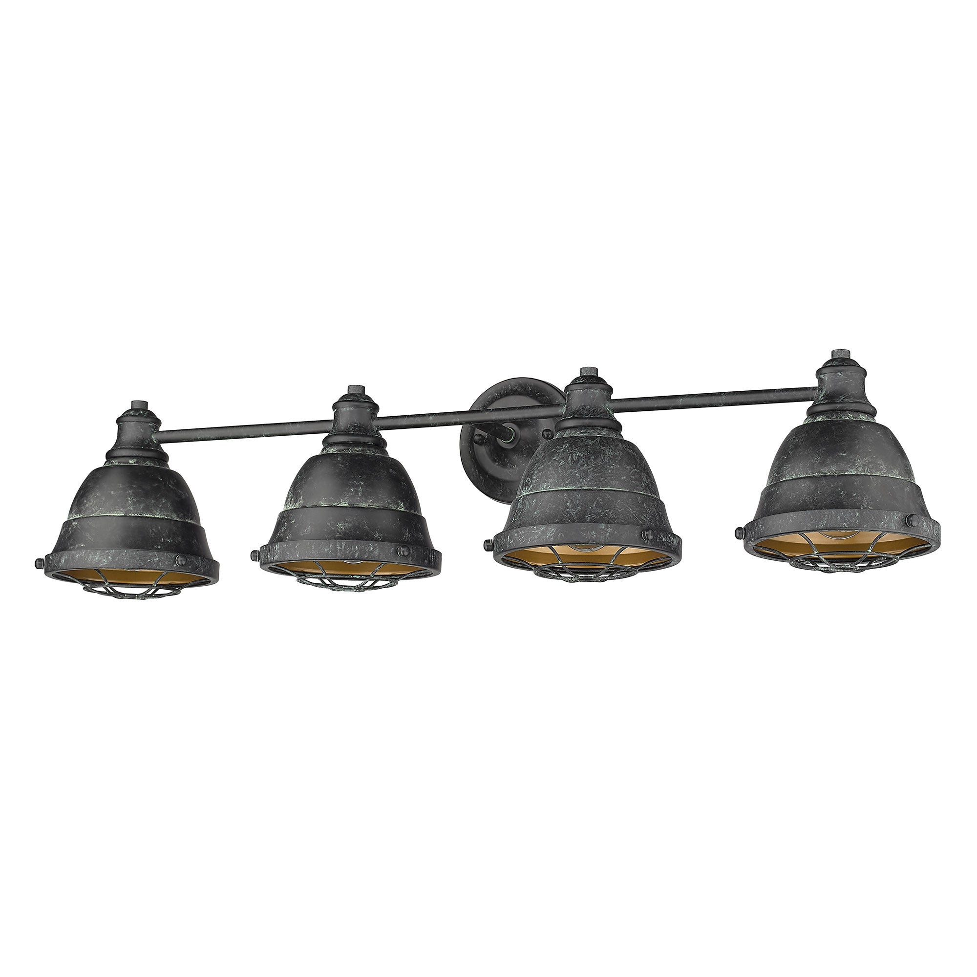 Golden Lighting Bartlett 4-light Vanity in Black Patina - - Golden Lighting