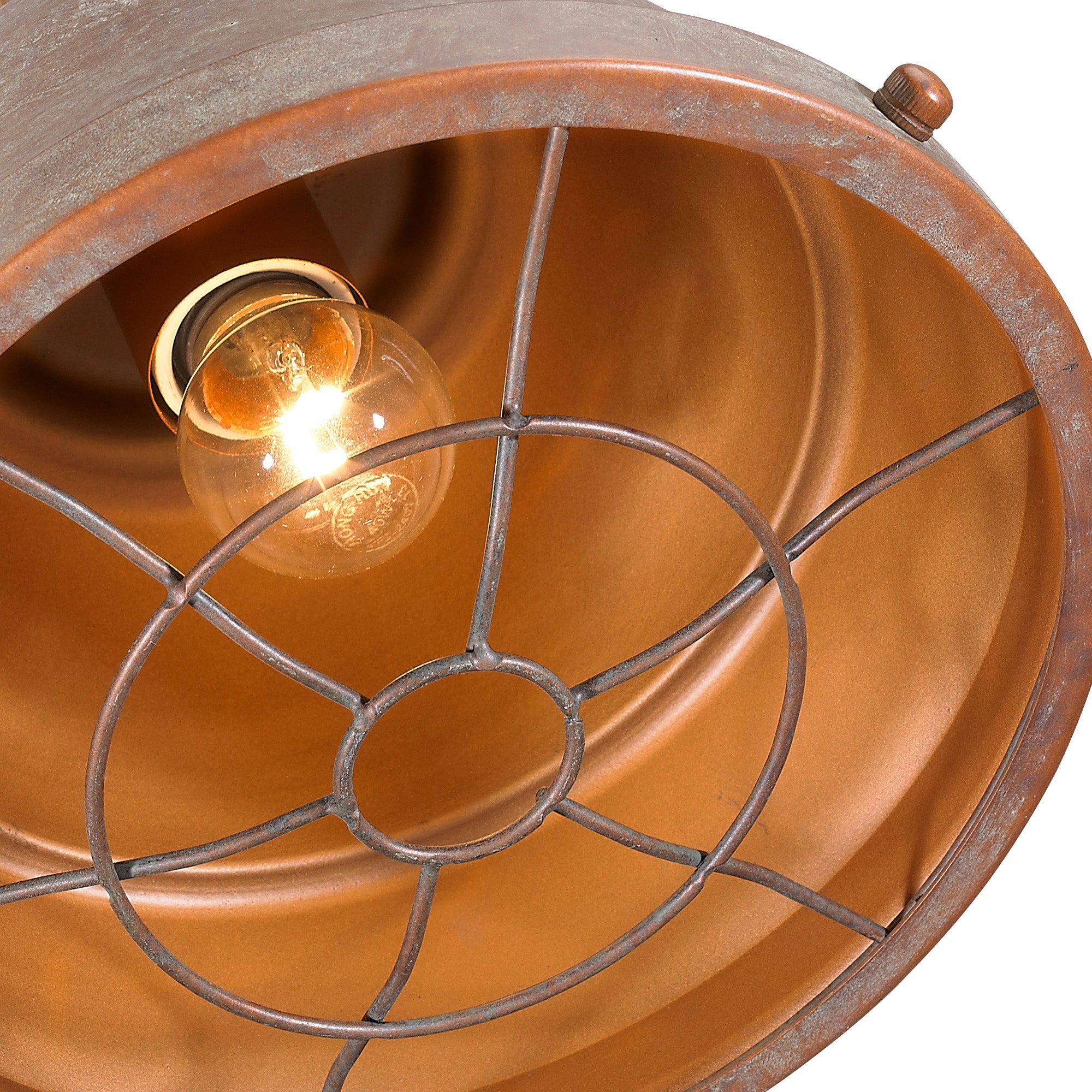 Golden Lighting Bartlett 1-light Pendant in Copper Patina - - Golden Lighting