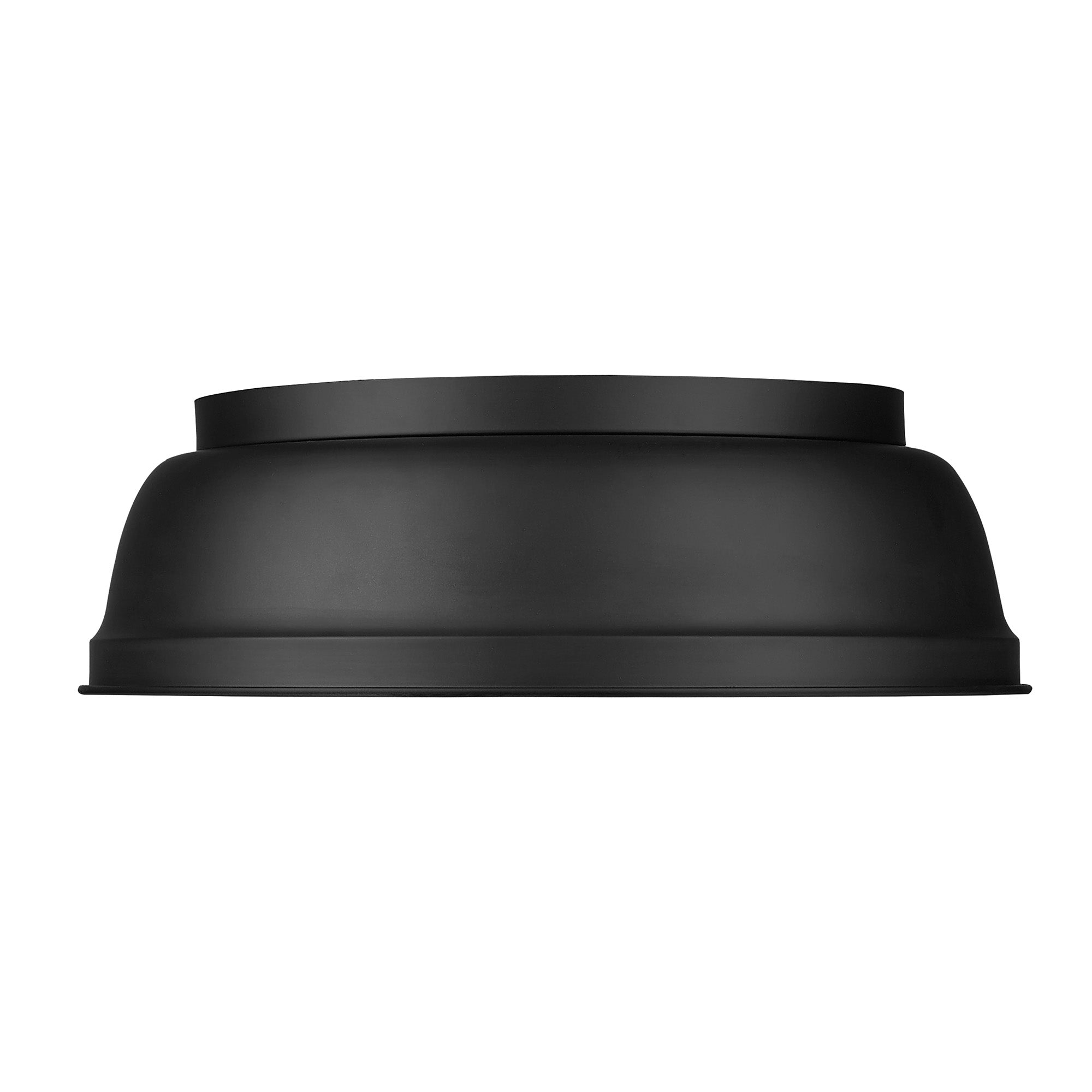 Golden Lighting Rebel 2-light Flush Mount in Matte Black - - Golden Lighting