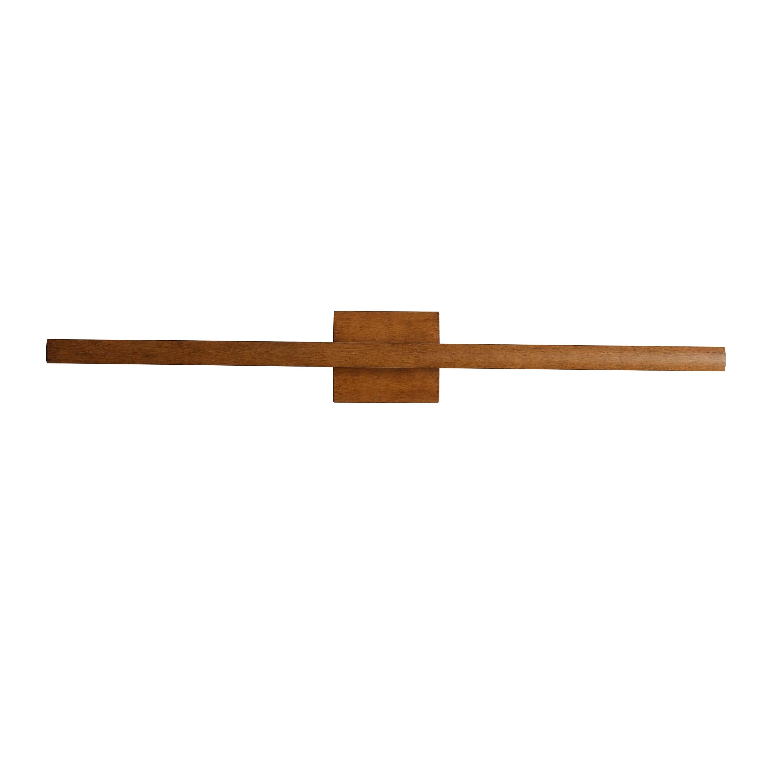 Vireo 28" Bidirectional Integrated LED Wall Light - Walnut - Default Title - Golden Lighting