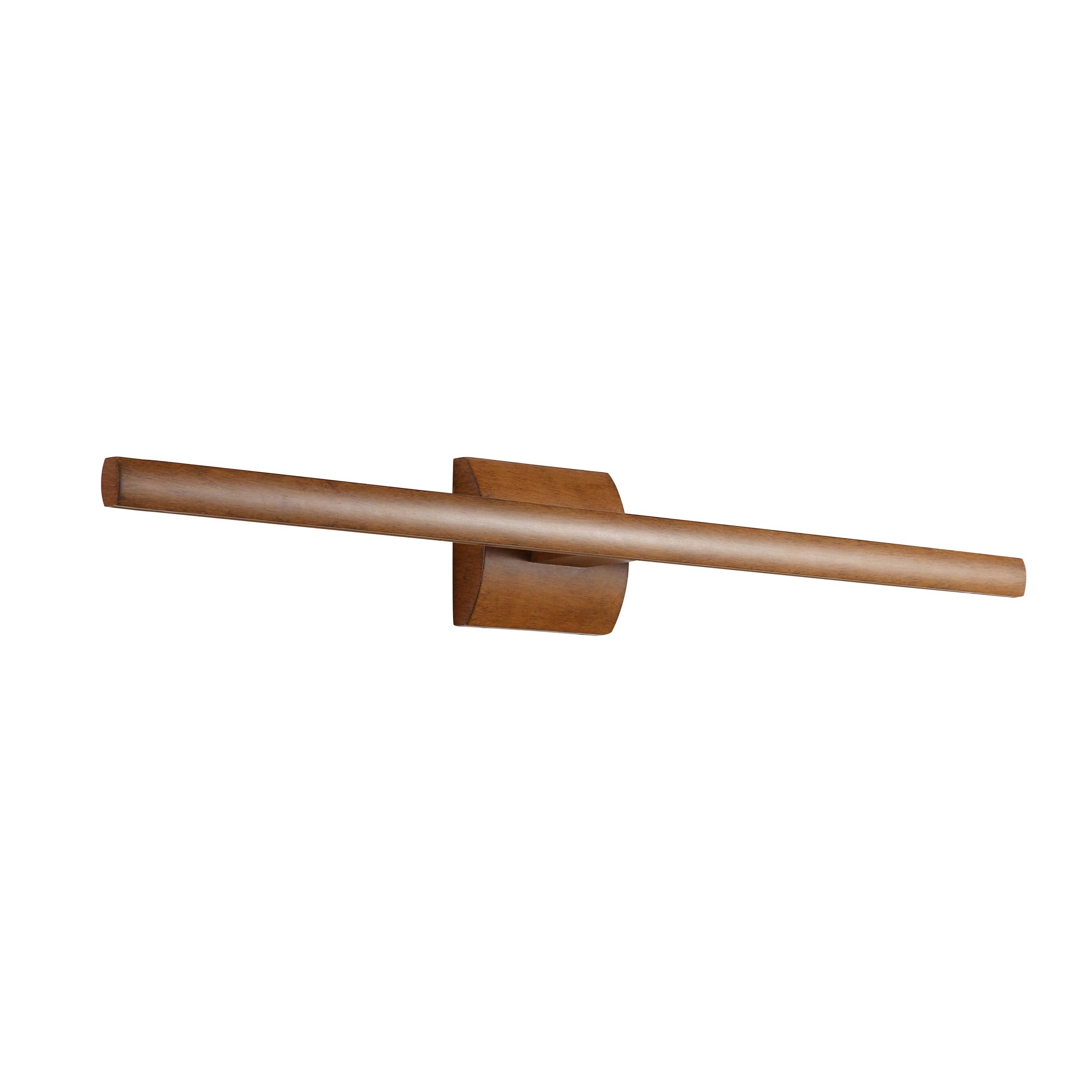 Vireo 32" Bidirectional Integrated LED Wall Light - Walnut - - Golden Lighting