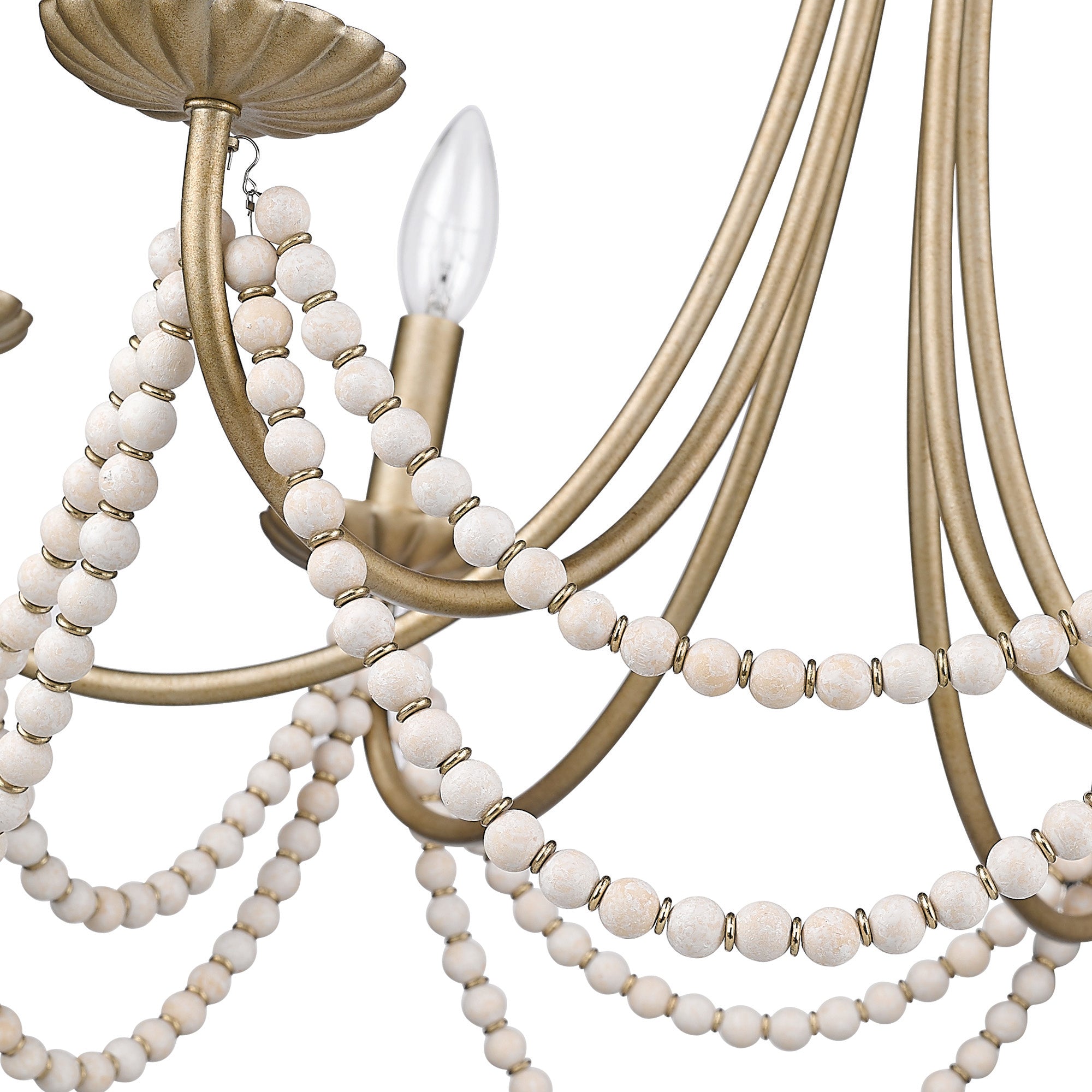 Serafina 6-light Chandelier in Golden Aura
