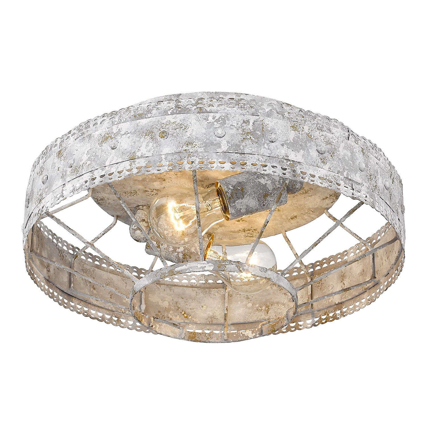 Ferris 2-light Flush Mount in Oyster
