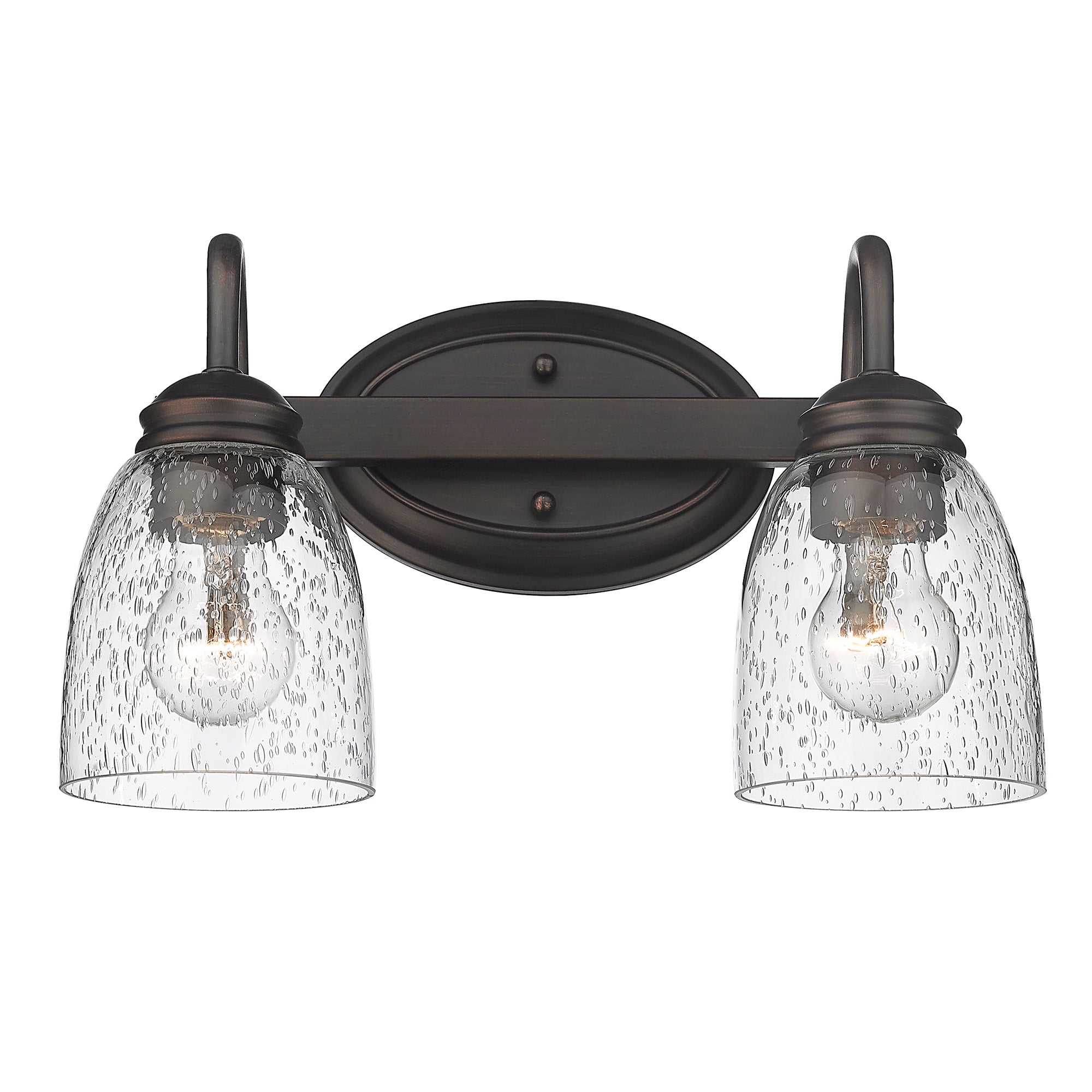 Golden Lighting Parrish 2-light Vanity in Rubbed Bronze - - Golden Lighting