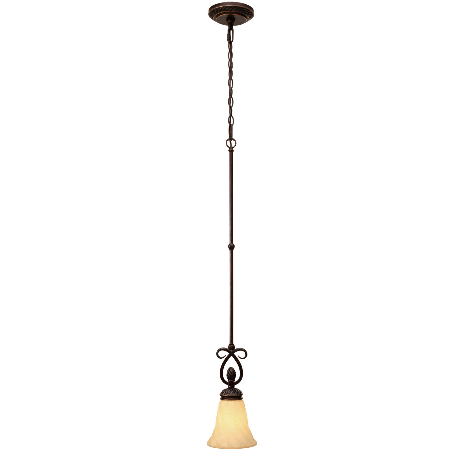 Torbellino 1-light Pendant in Cordoban Bronze